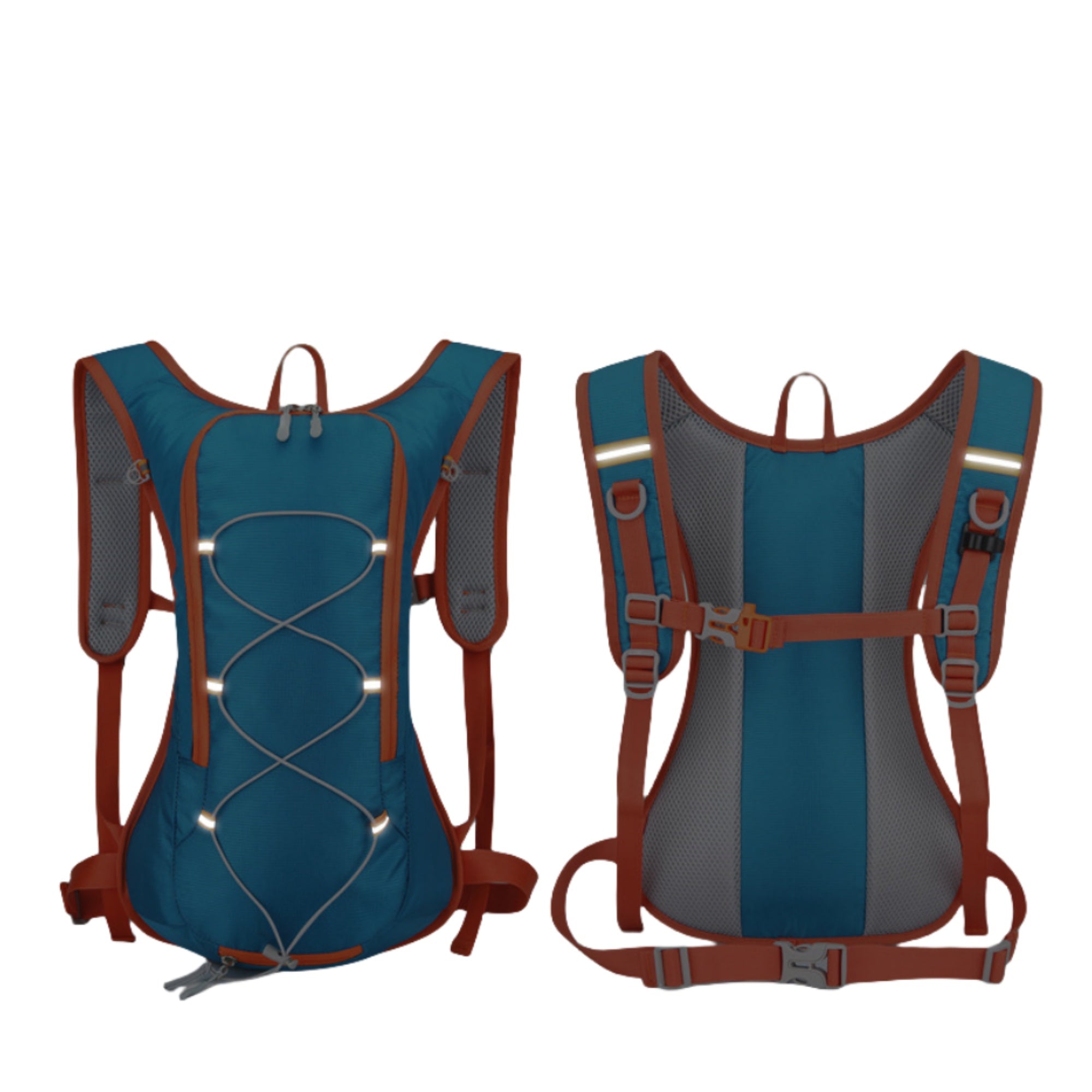 Nylon Water Repellent Outdoor Double Shoulder Backpack