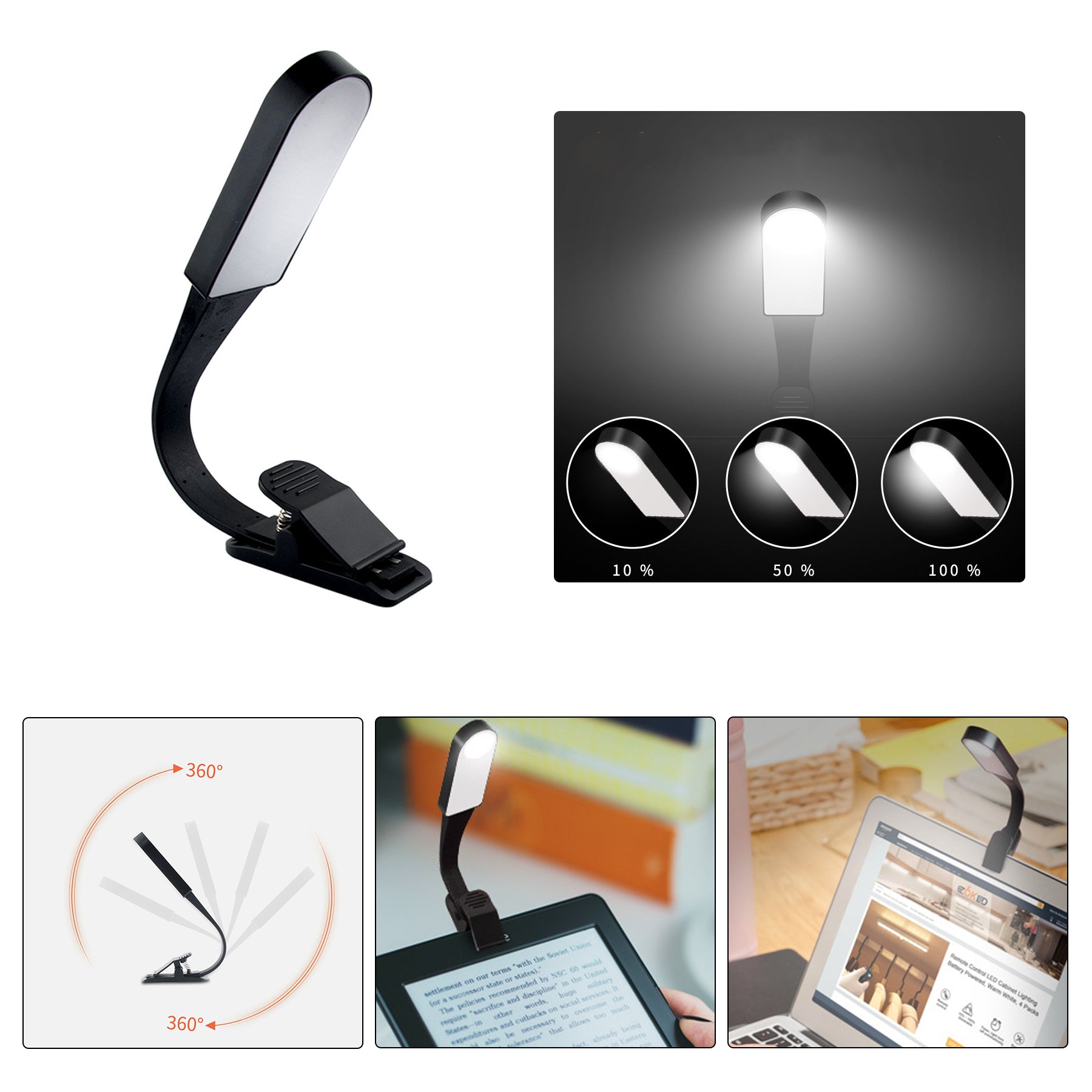 LED Clip-on Book Light