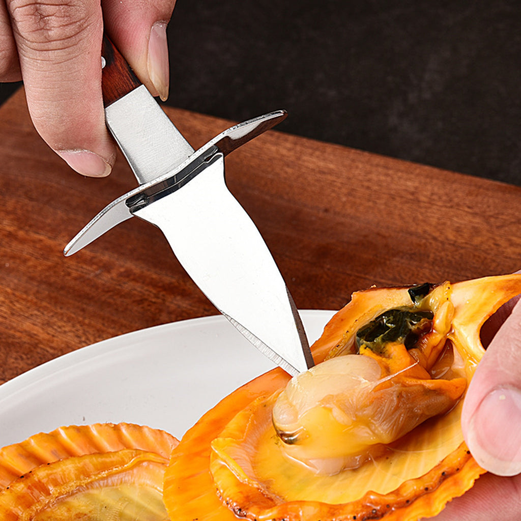 Heavy-Duty Cut-Proof Stainless Steel Oyster Knife