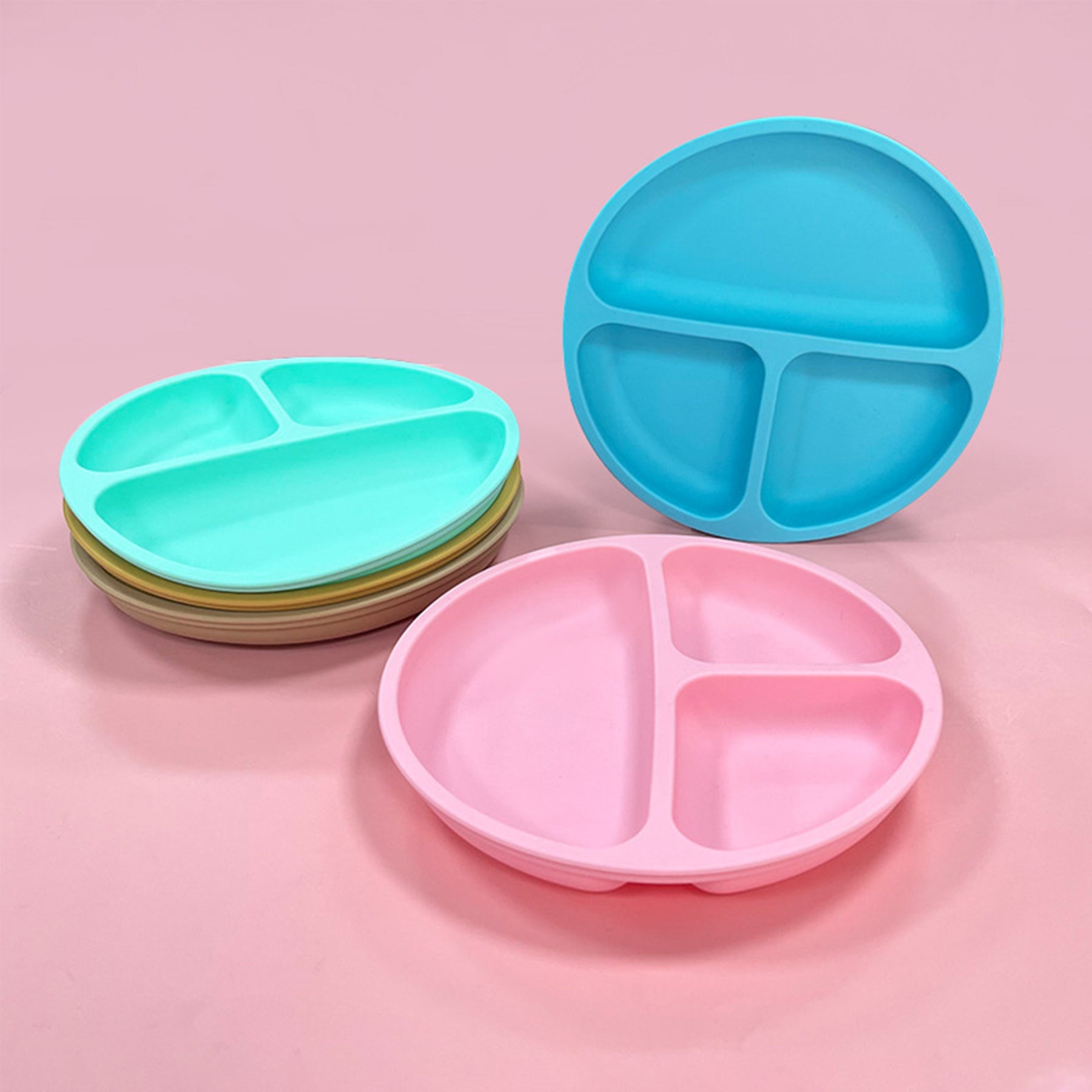 Silicone Round Suction Plate