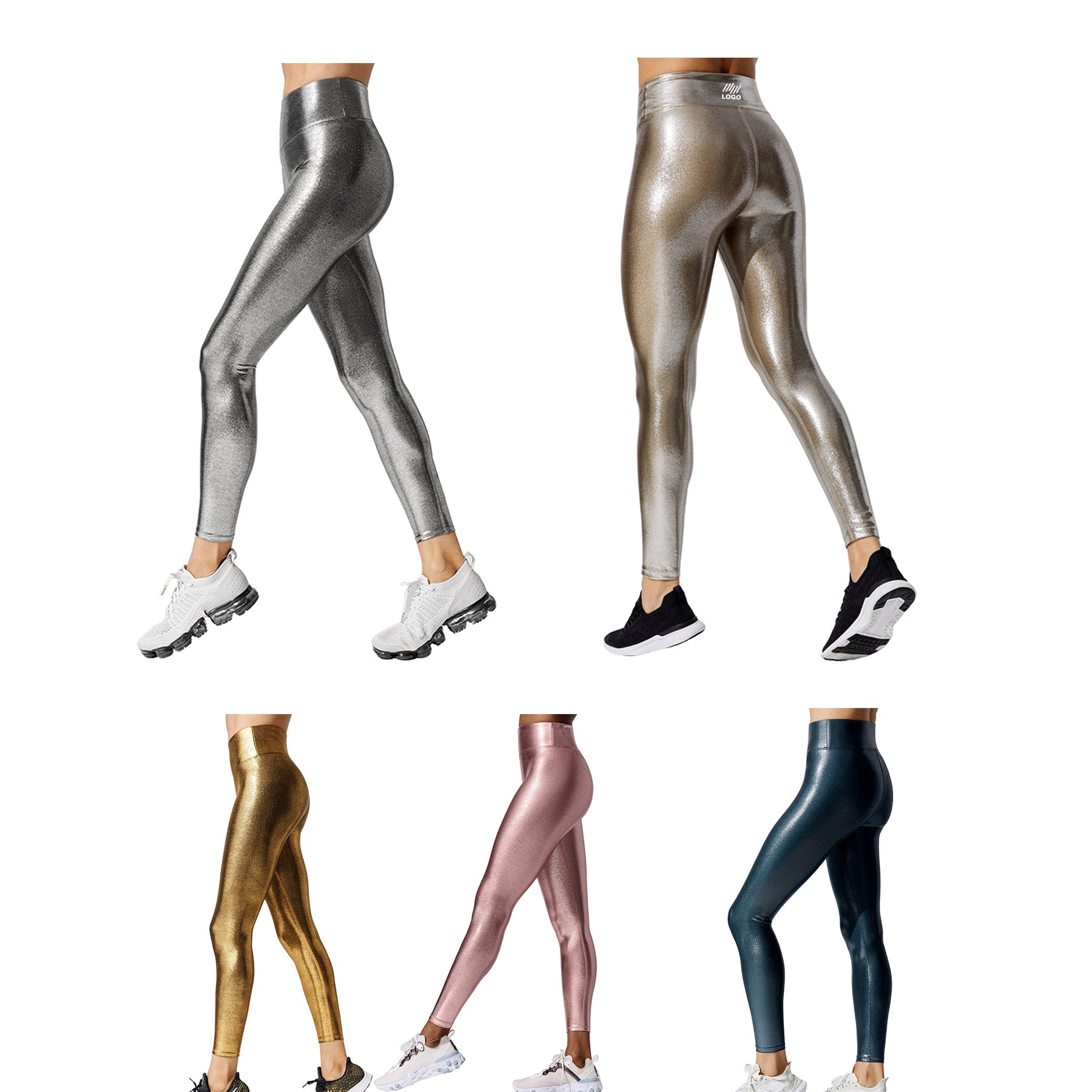 High Waistband Gilded Sports Leggings