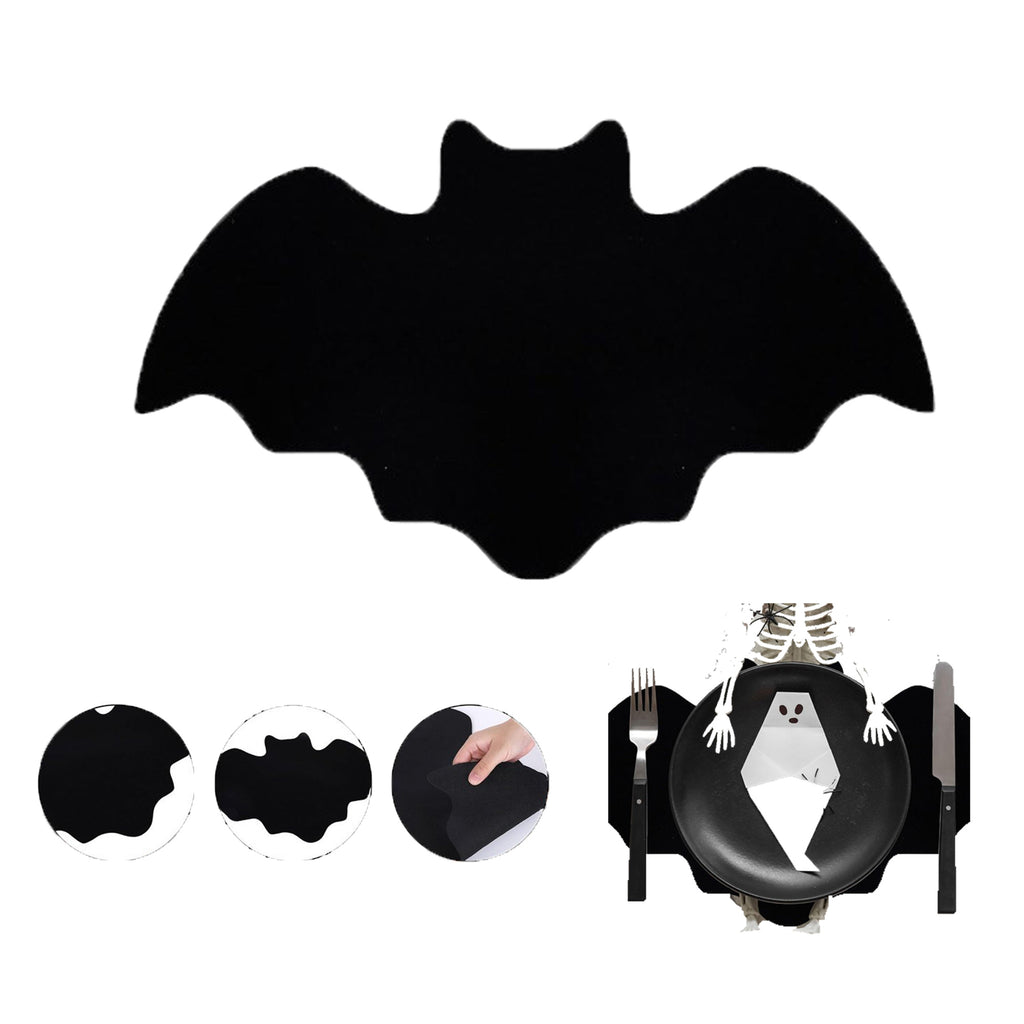 Halloween Bat Shaped Felt Table Mat