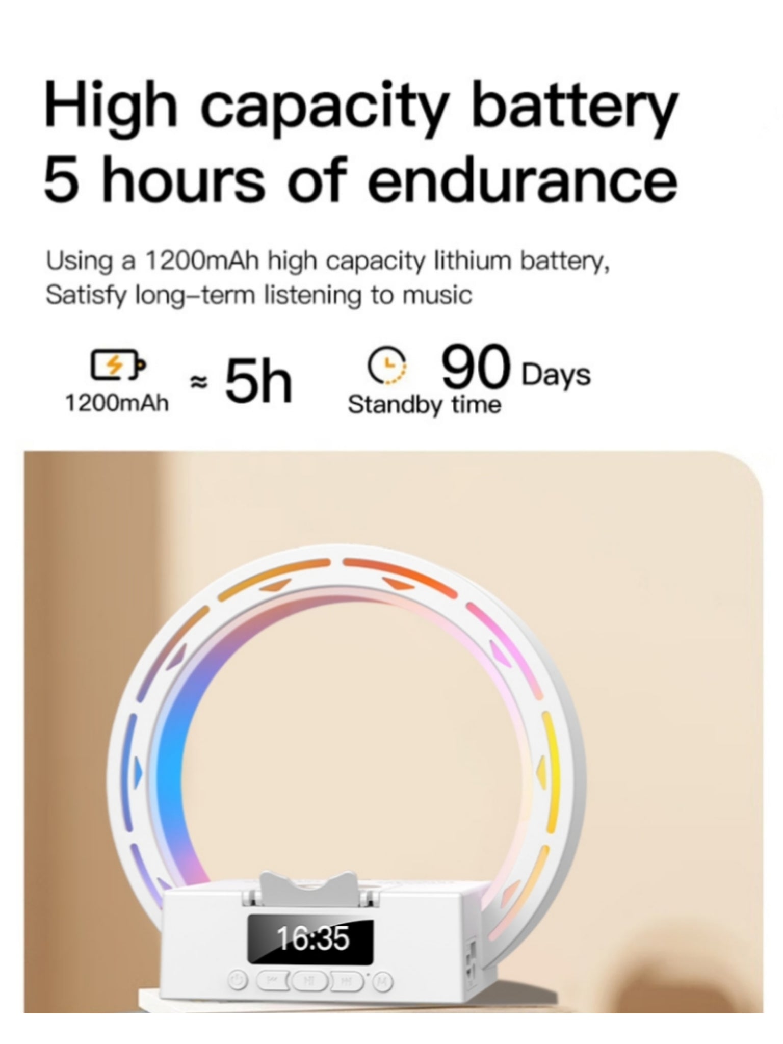 Bedside Lamp Speaker Wireless Charging Bluetooth Mood Gift