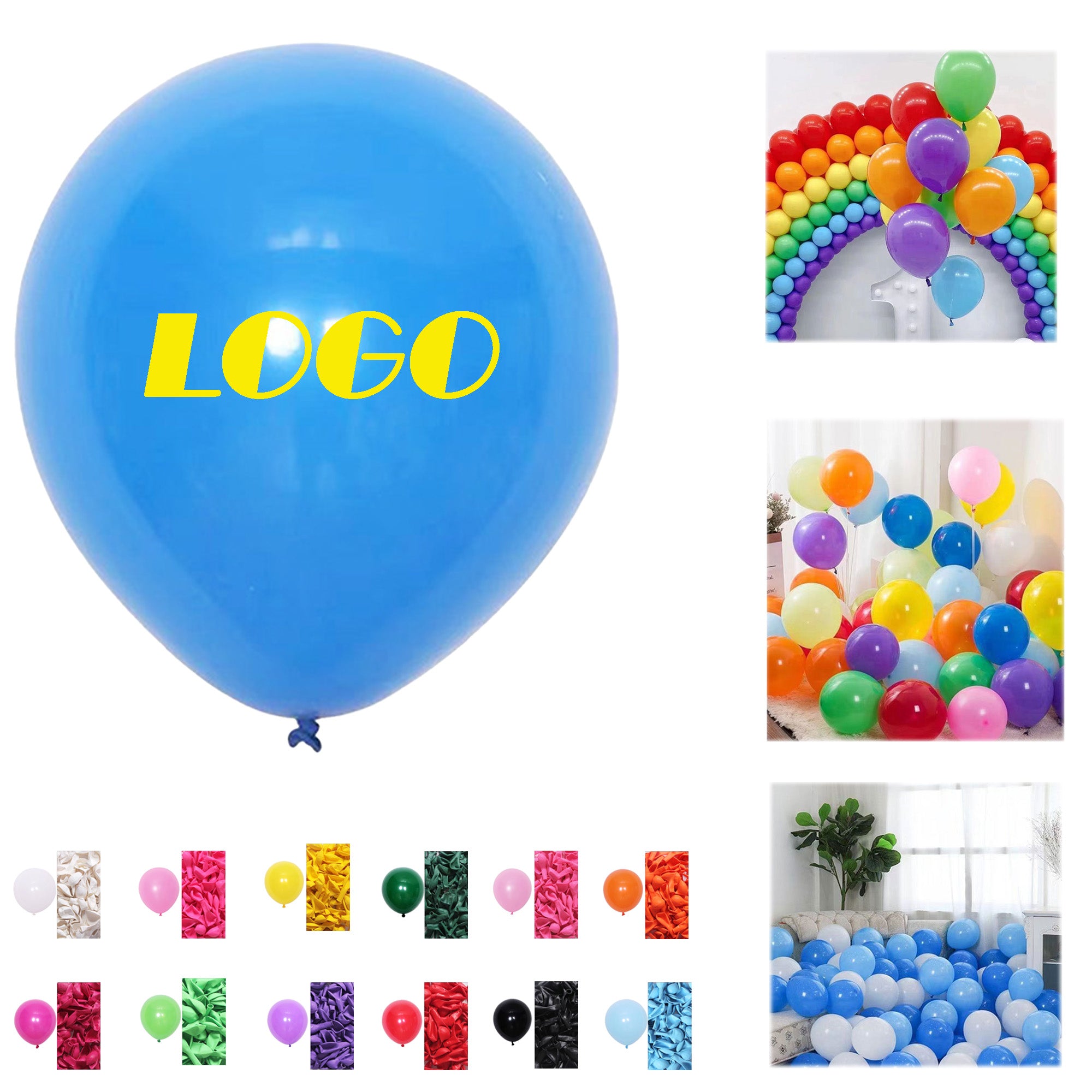 Custom 12" Latex Colorful Balloons