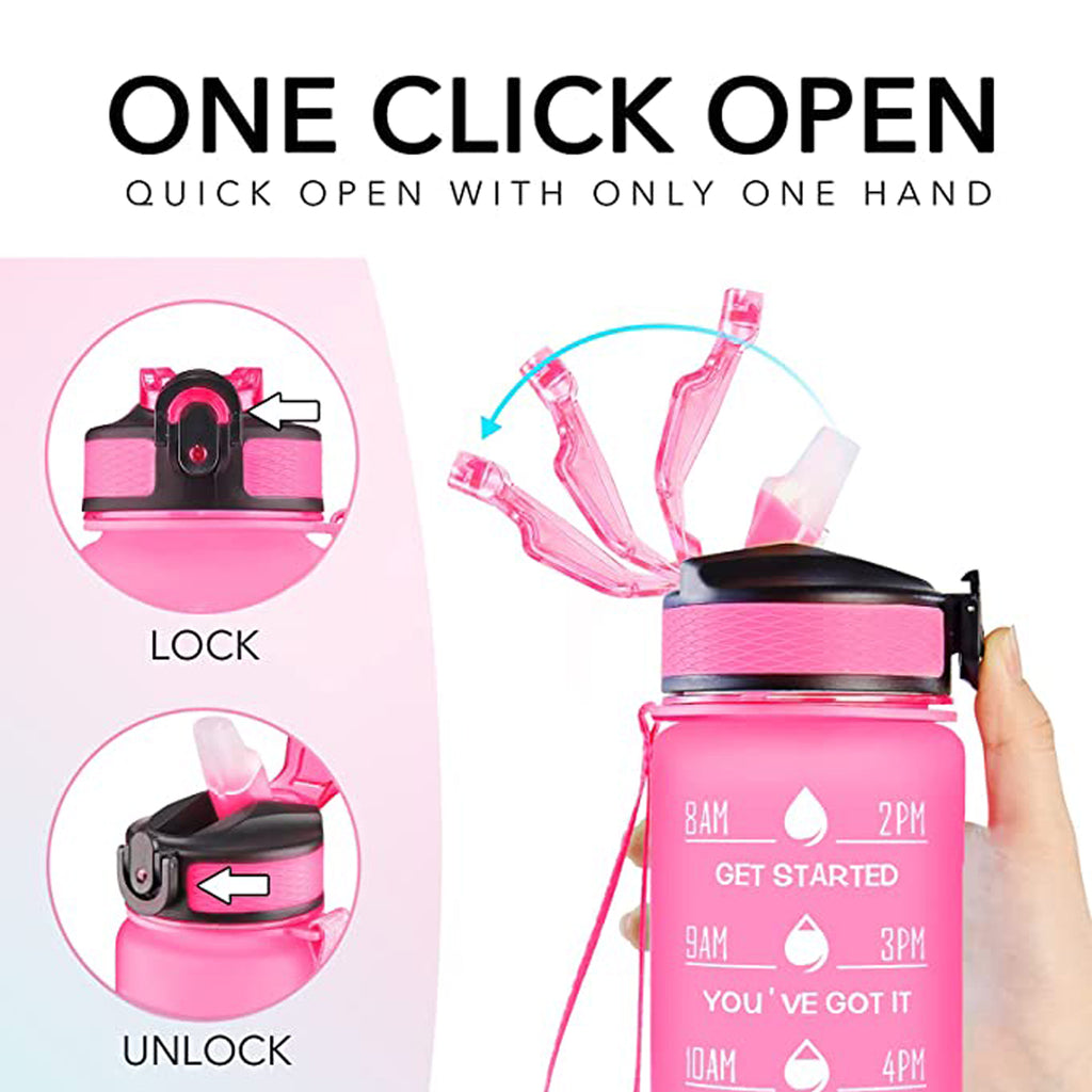 32 Oz Water Bottles With Times And Straw