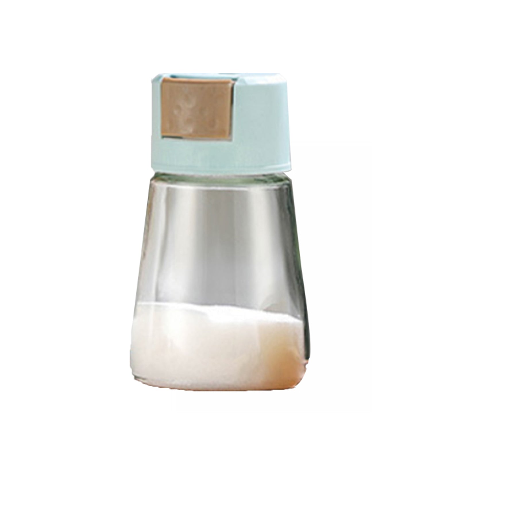 Kitchen Glass Press Type Seasoning Bottle & Jar