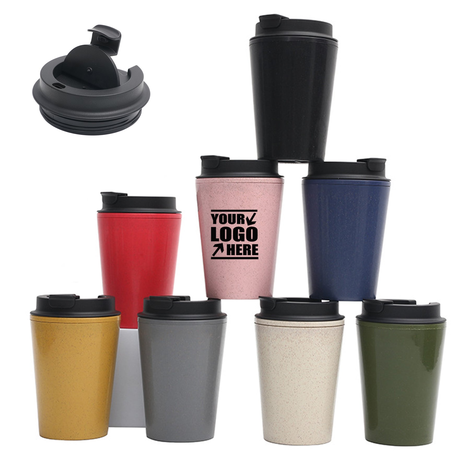 12 Oz Wheat Straw Coffee Cup