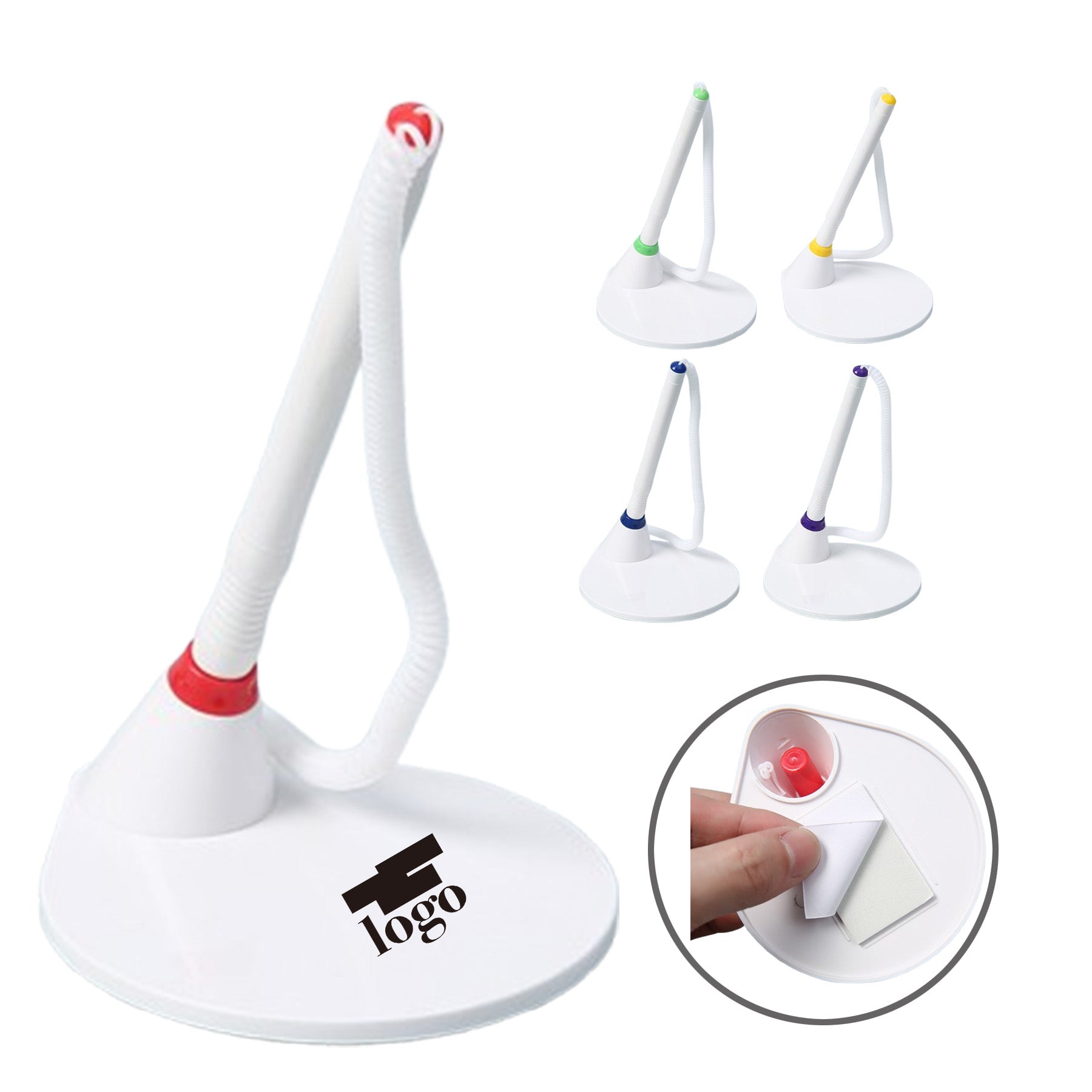 Secure Counter Pens With Adhesive Chain