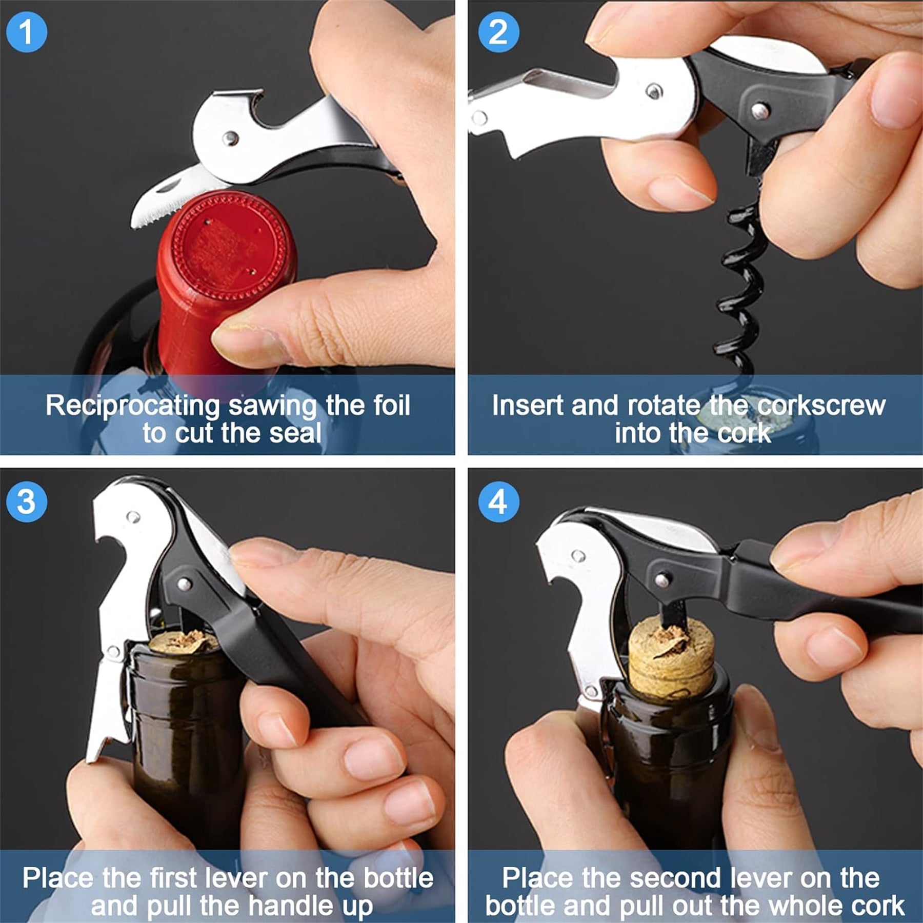Corkscrew Wine Bottle Opener