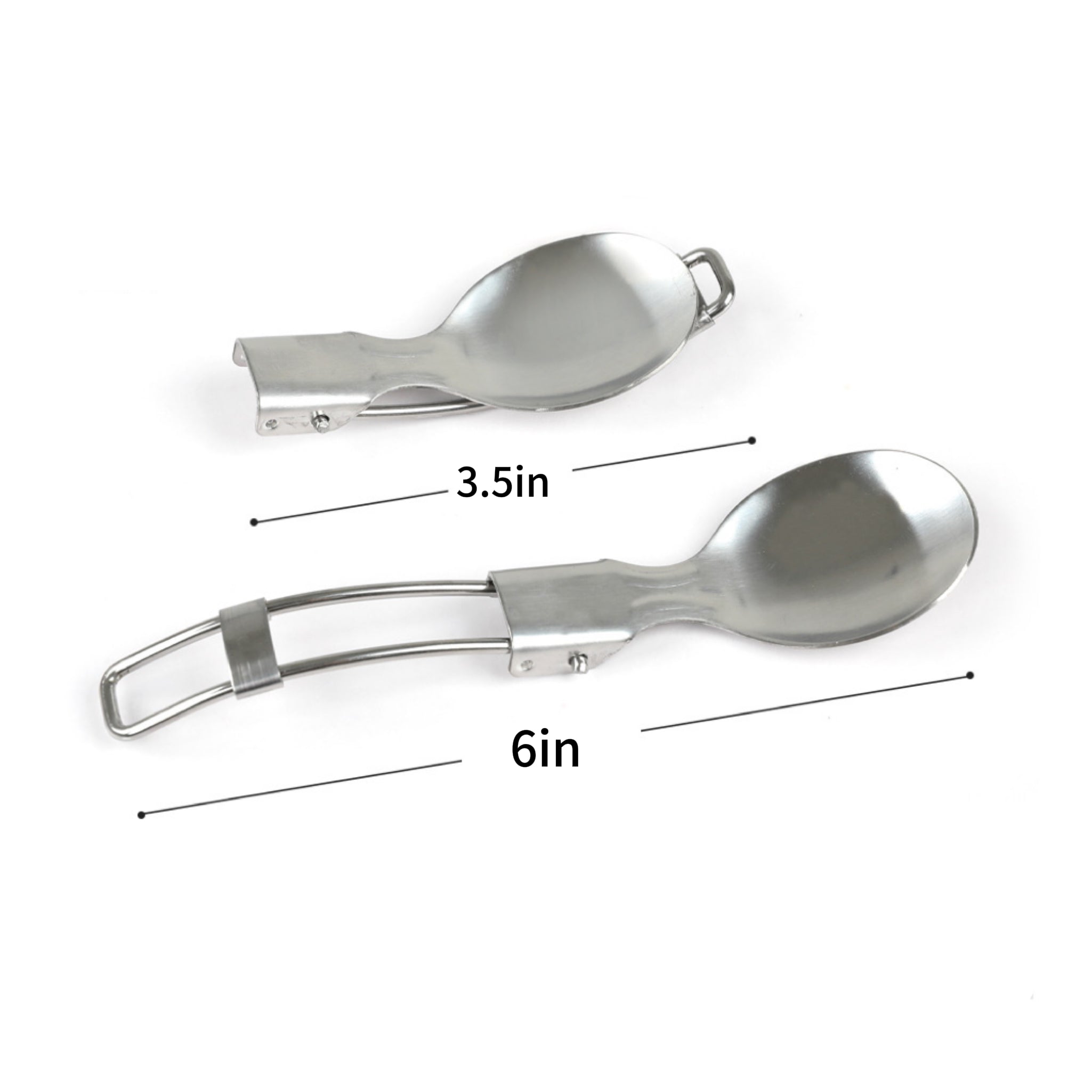 Outdoor Travel Stainless Steel Folding Cutlery Set (3 Pieces)