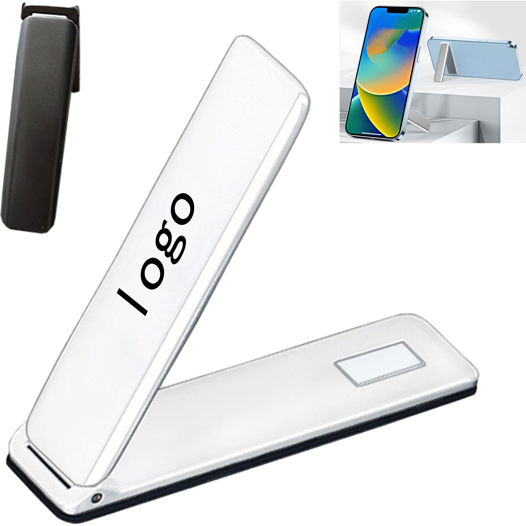 Portable Stainless Steel Magnetic Phone Holder