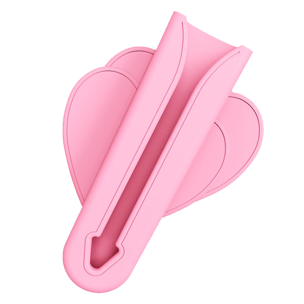Heart-Shaped Silicone Lipstick Clip Phone Holder Sticker