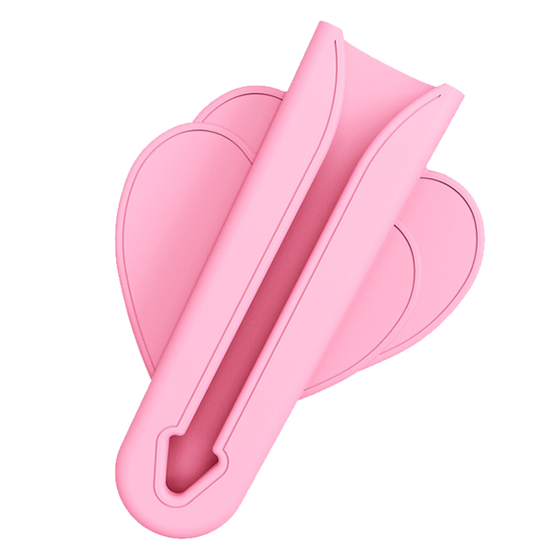 Heart-Shaped Silicone Lipstick Clip Phone Holder Sticker