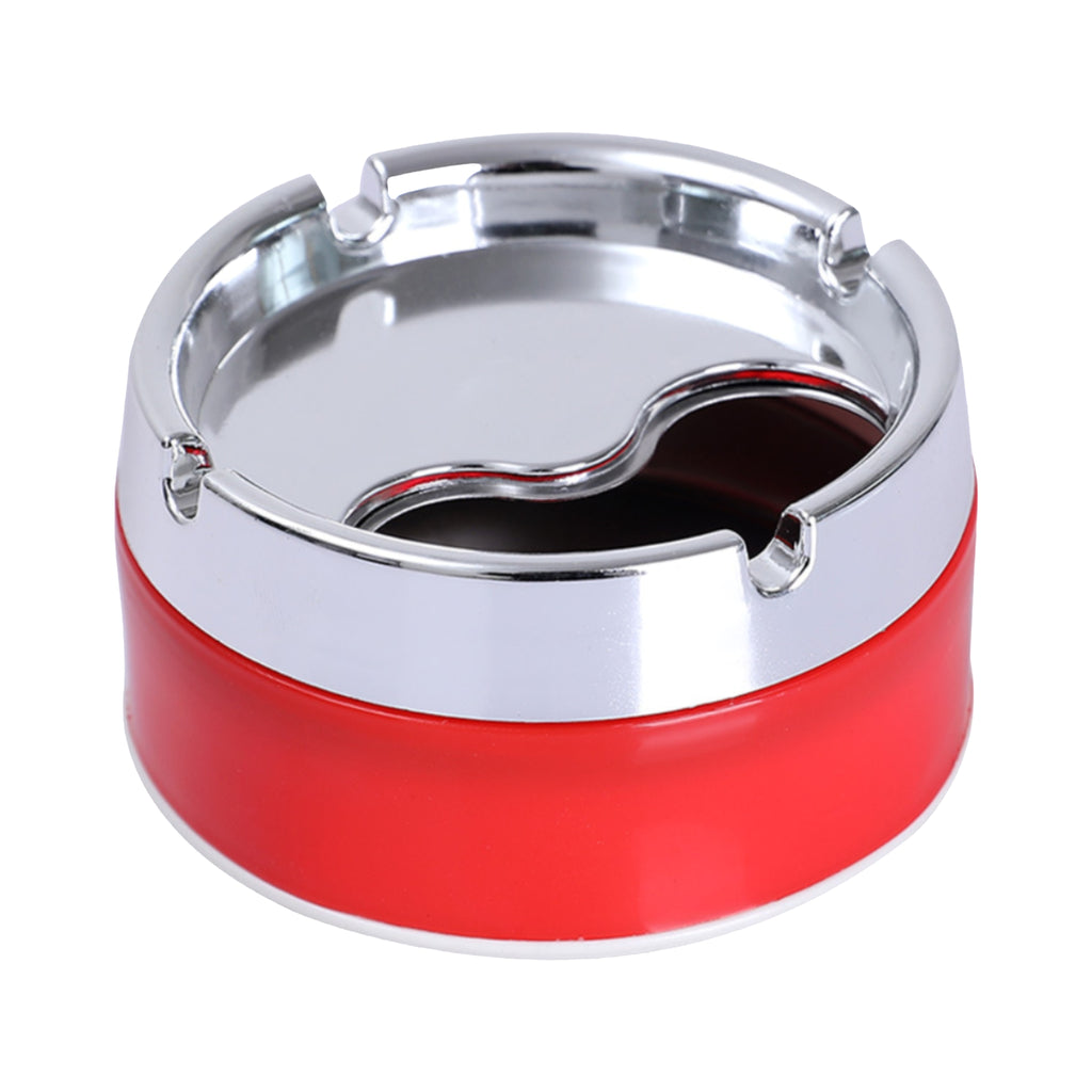 Stainless Ashtray Sealed Windproof Rotating HeavyDuty Indoor