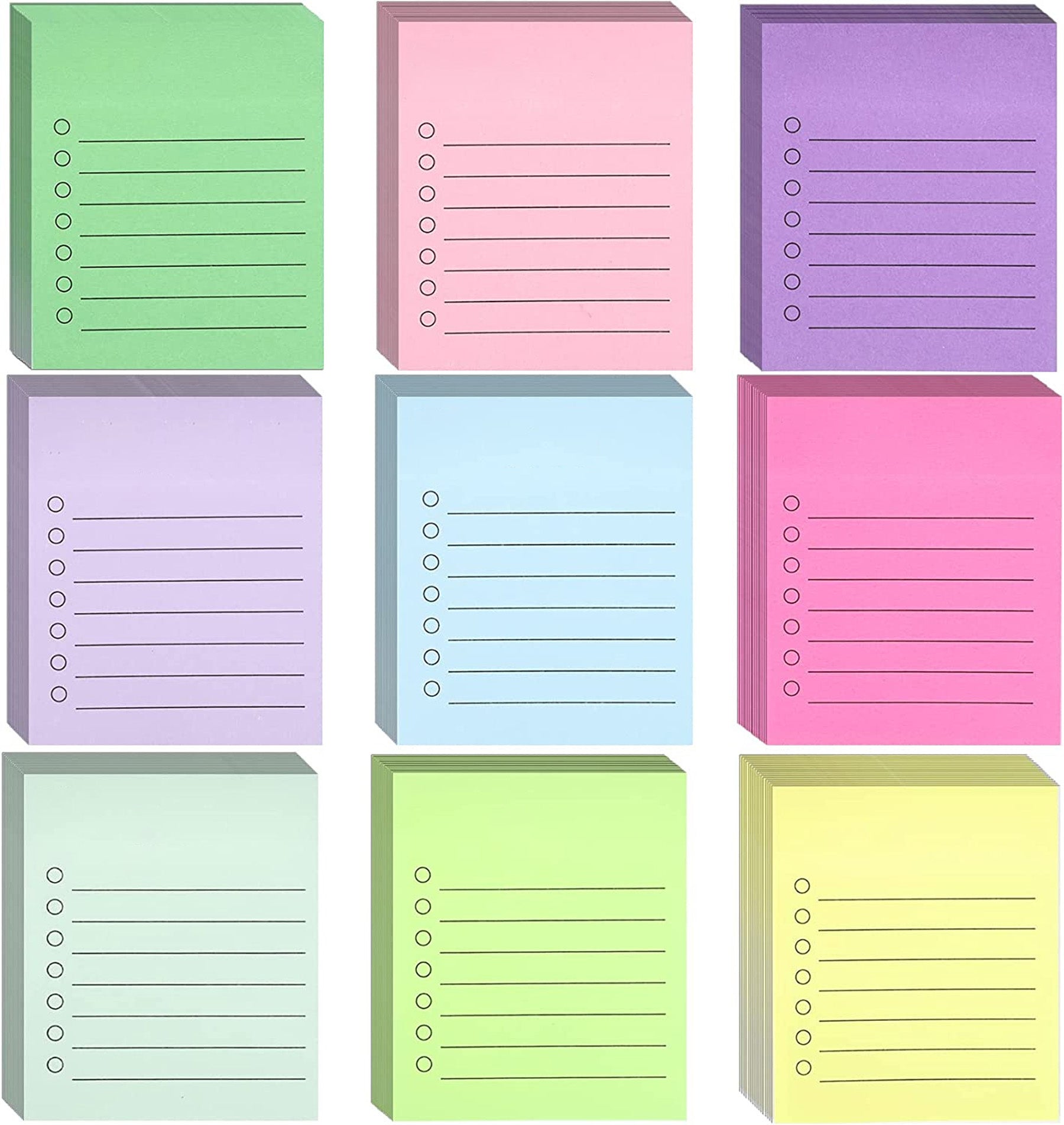 9-color Post-it Set