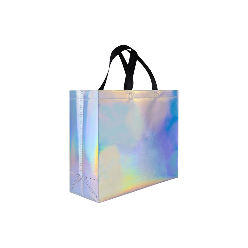 Laser Iridescent Non-Woven Tote-Garment Bag