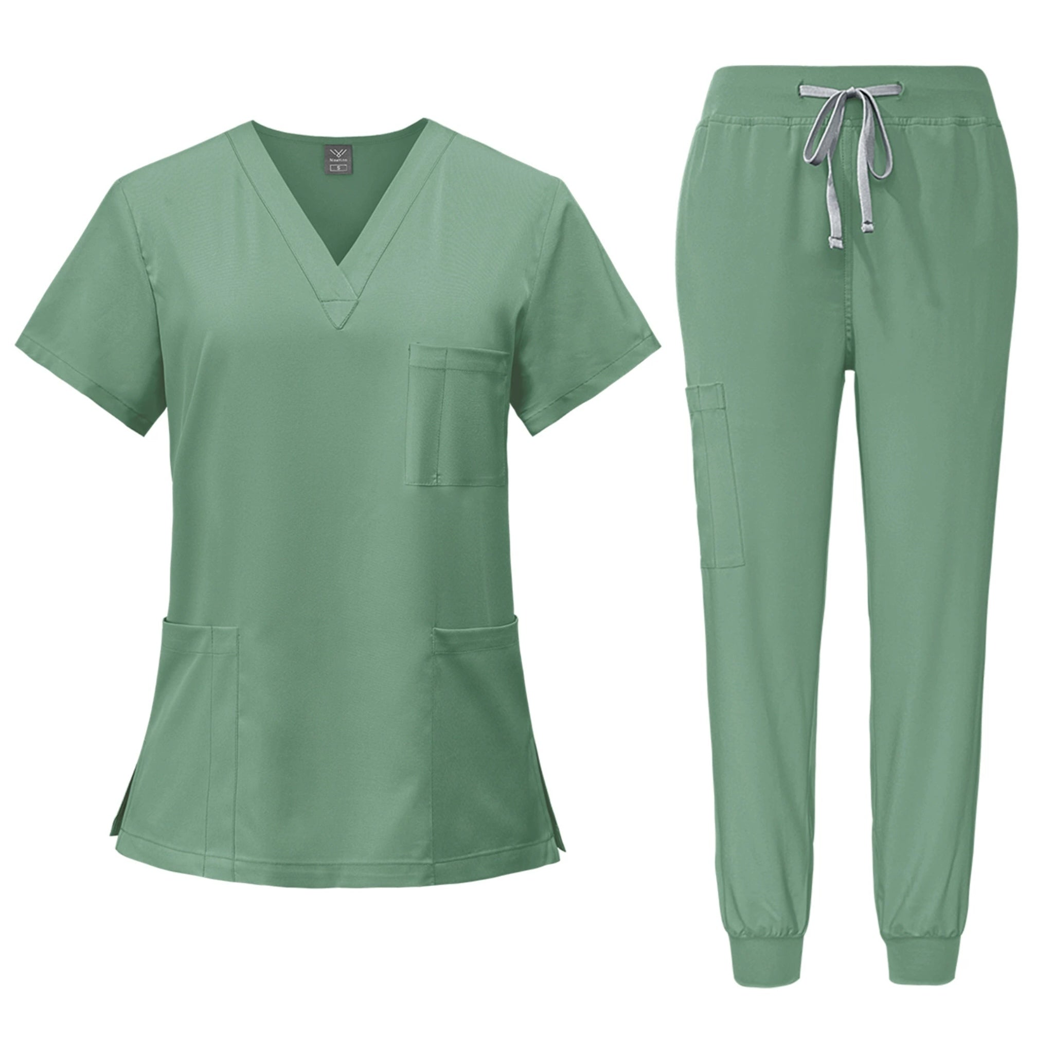 Unisex Quick-Dry Short-Sleeve Hospital Workwear Set