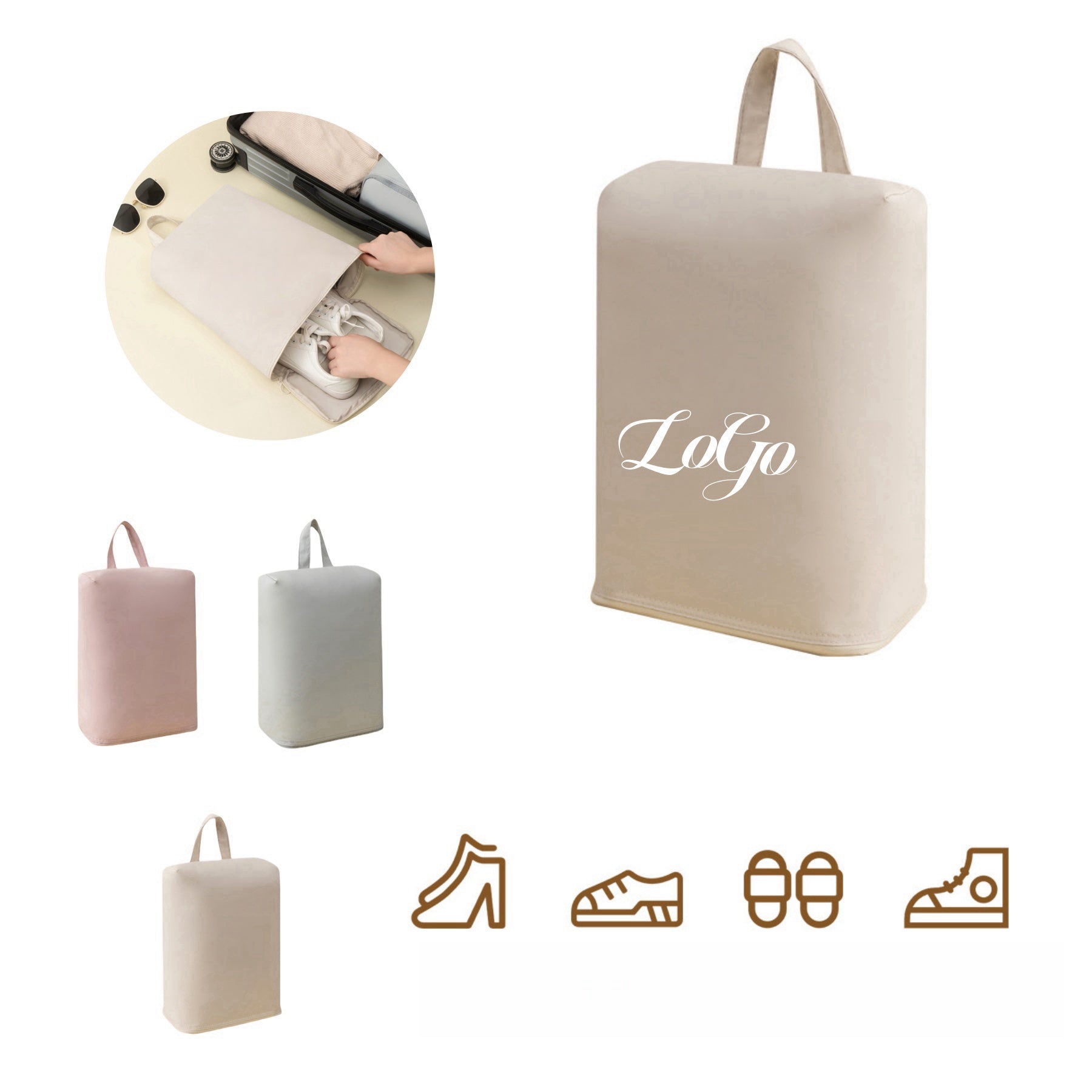 Portable Handheld Shoe Storage Bag