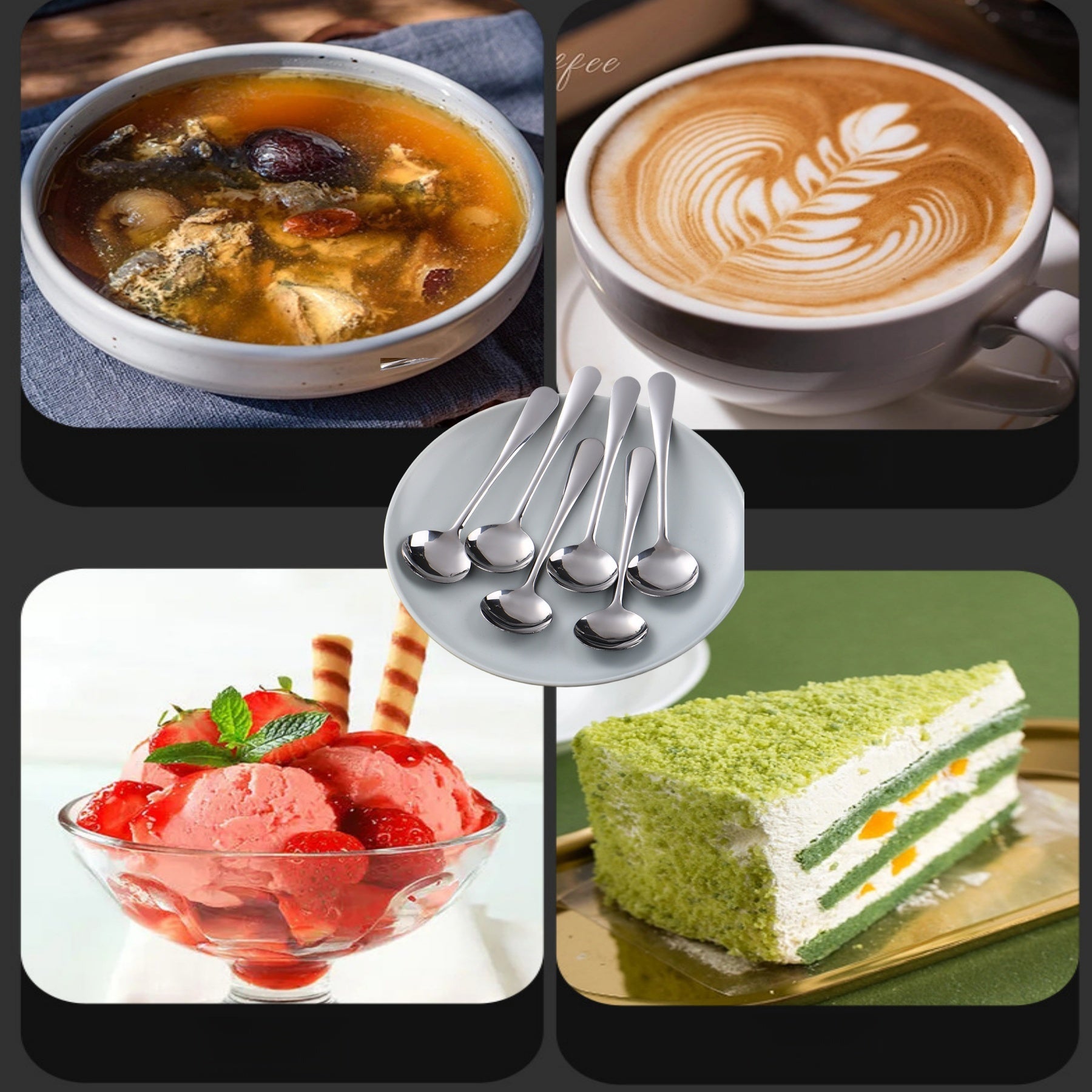 Thickened Stainless Steel Soup Spoon