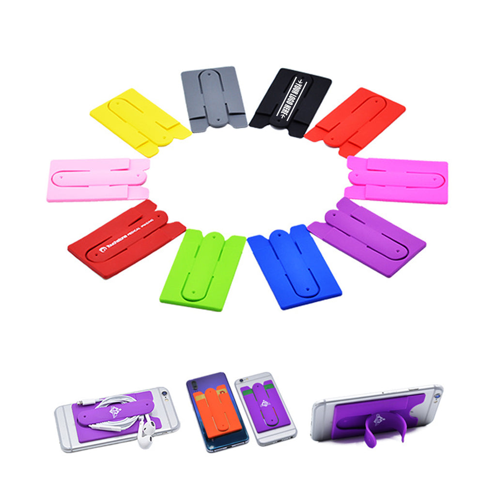 Silicone Smart Phone Kickstand Wallet