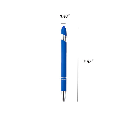 Aluminum Incline Stylus Ballpoint Pen Or Metal Touch Screen Pen