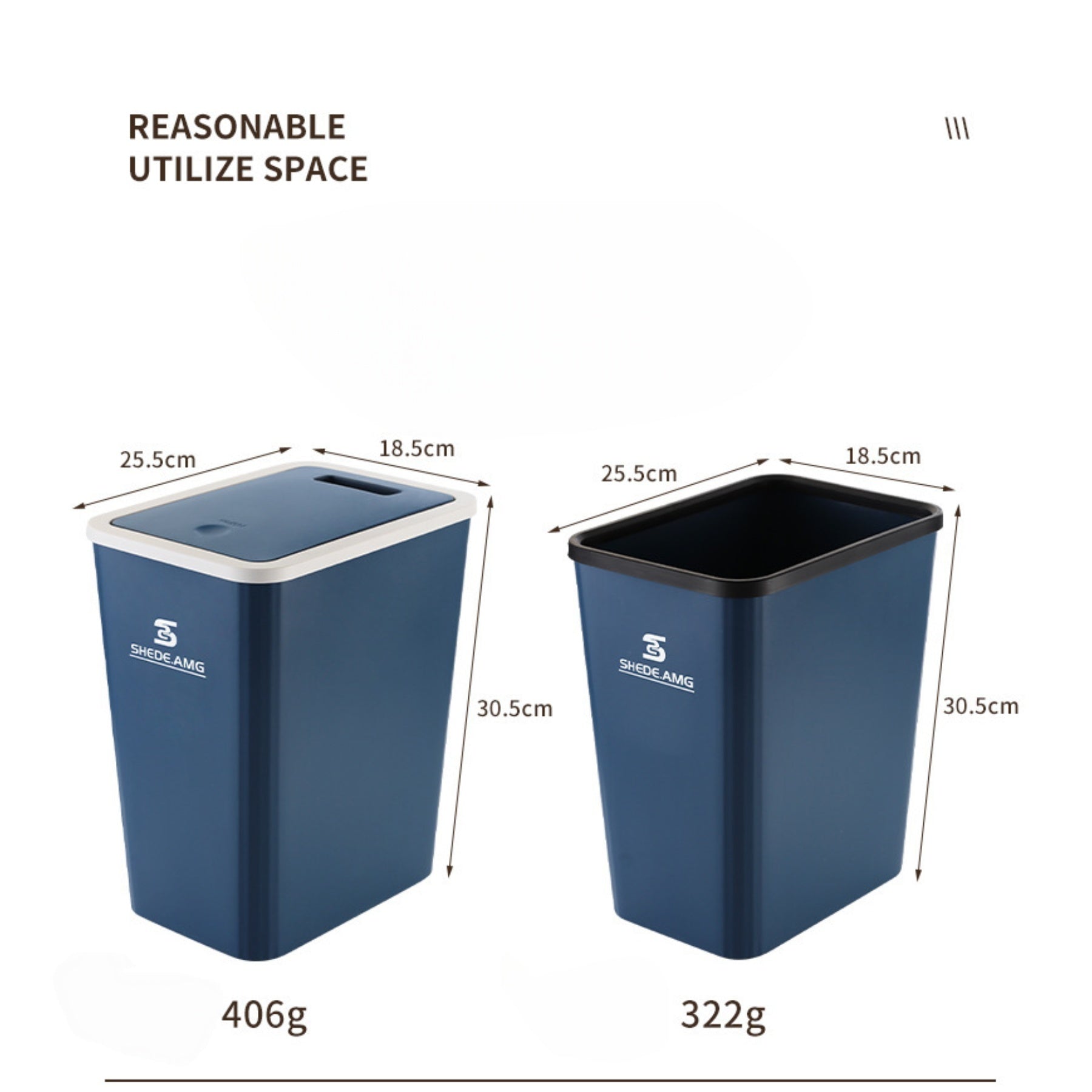 Flip-Top Household Trash Can