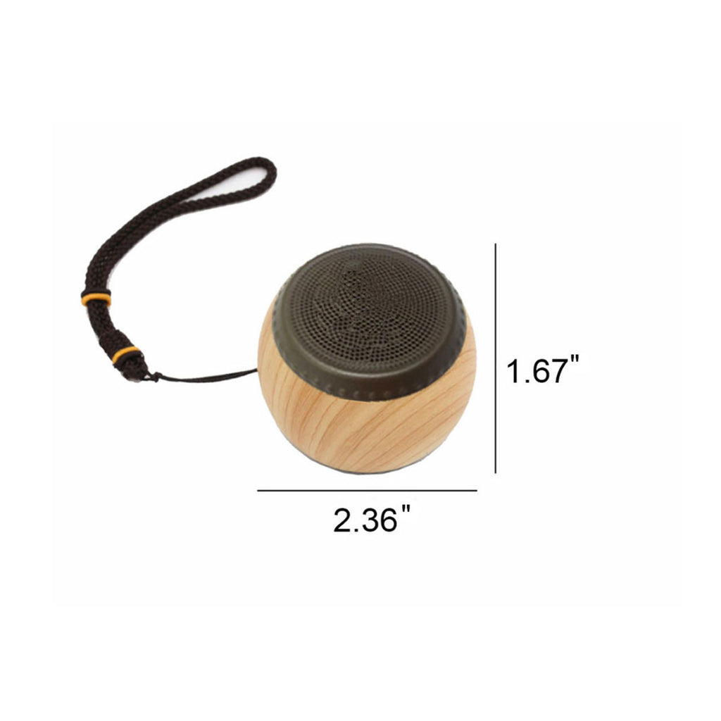 Portable Wooden Smart Small Drum Wireless Bluetooth Speaker