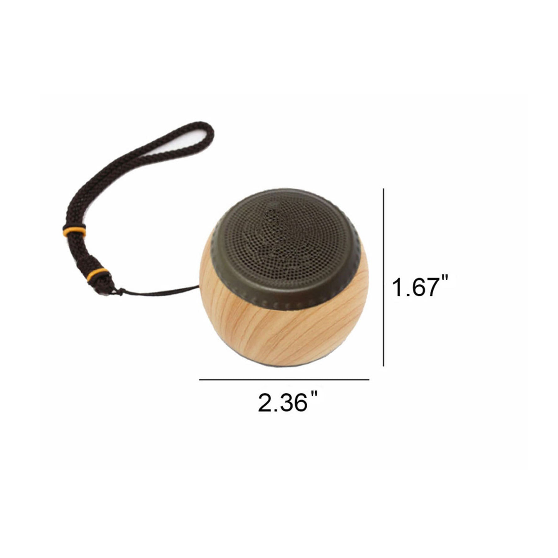 Portable Wooden Smart Small Drum Wireless Bluetooth Speaker