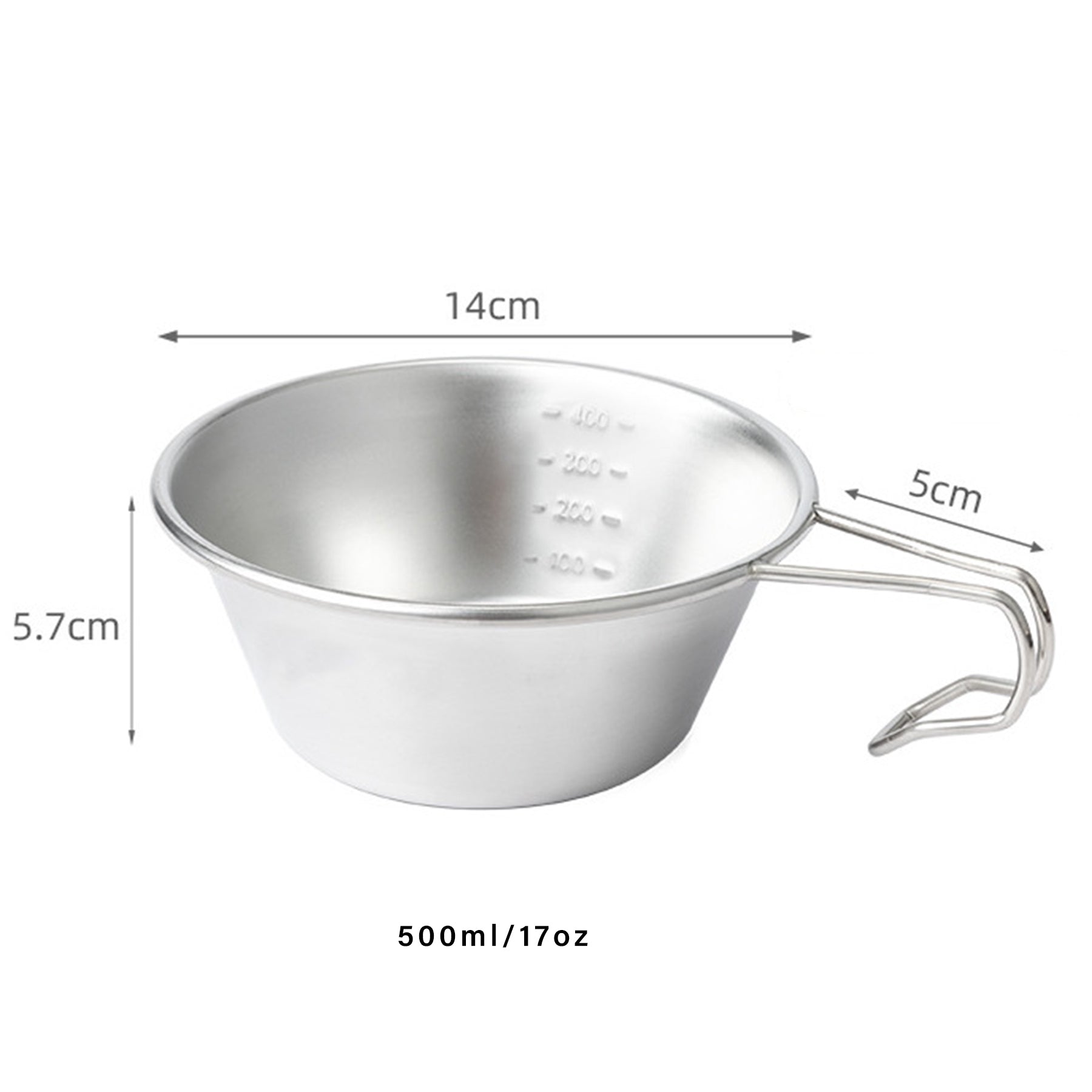 17 Oz Matt Stainless Steel Outdoor Sierra Cup Syrah Bowl