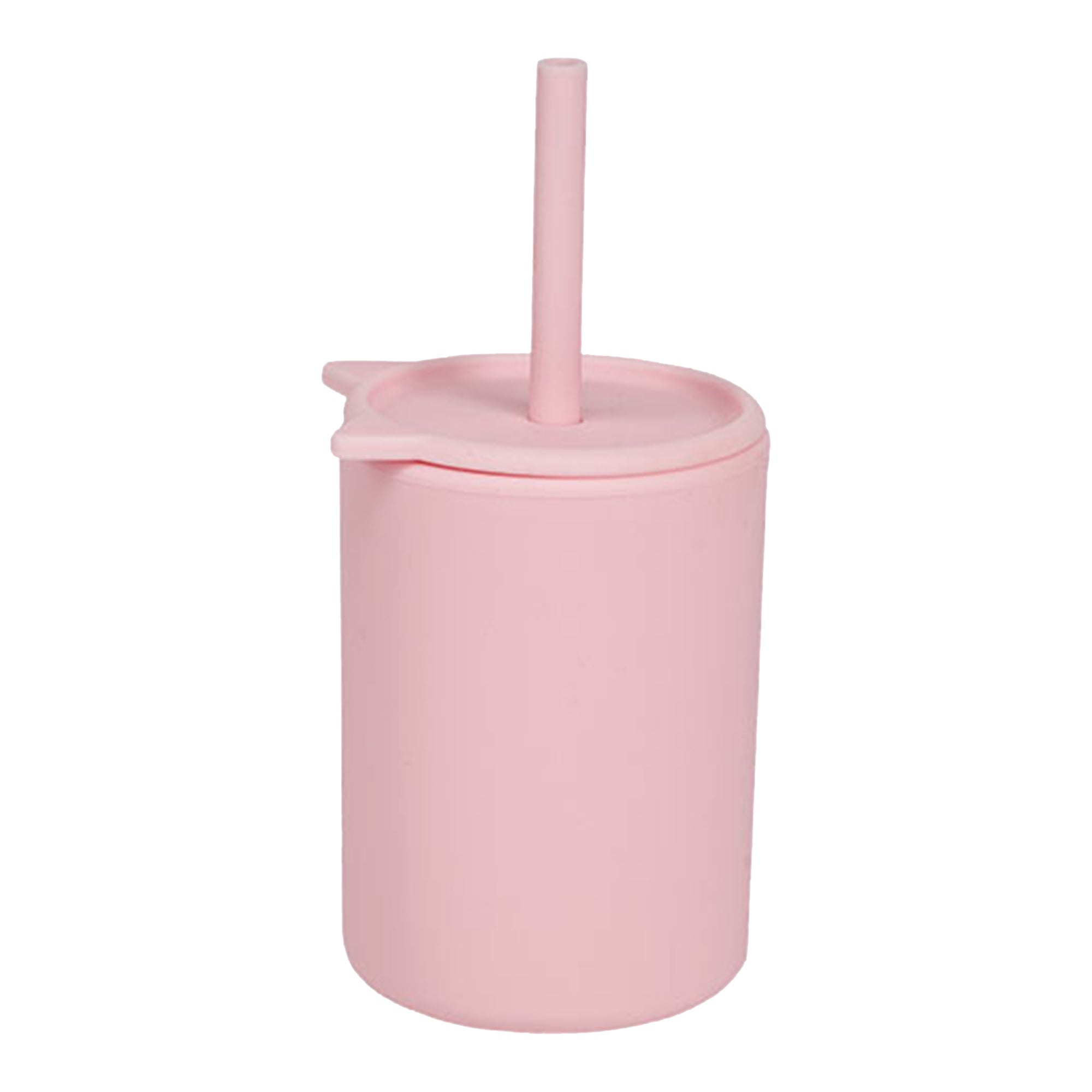 5 Oz Silicone Baby Cups With Straws and Lids