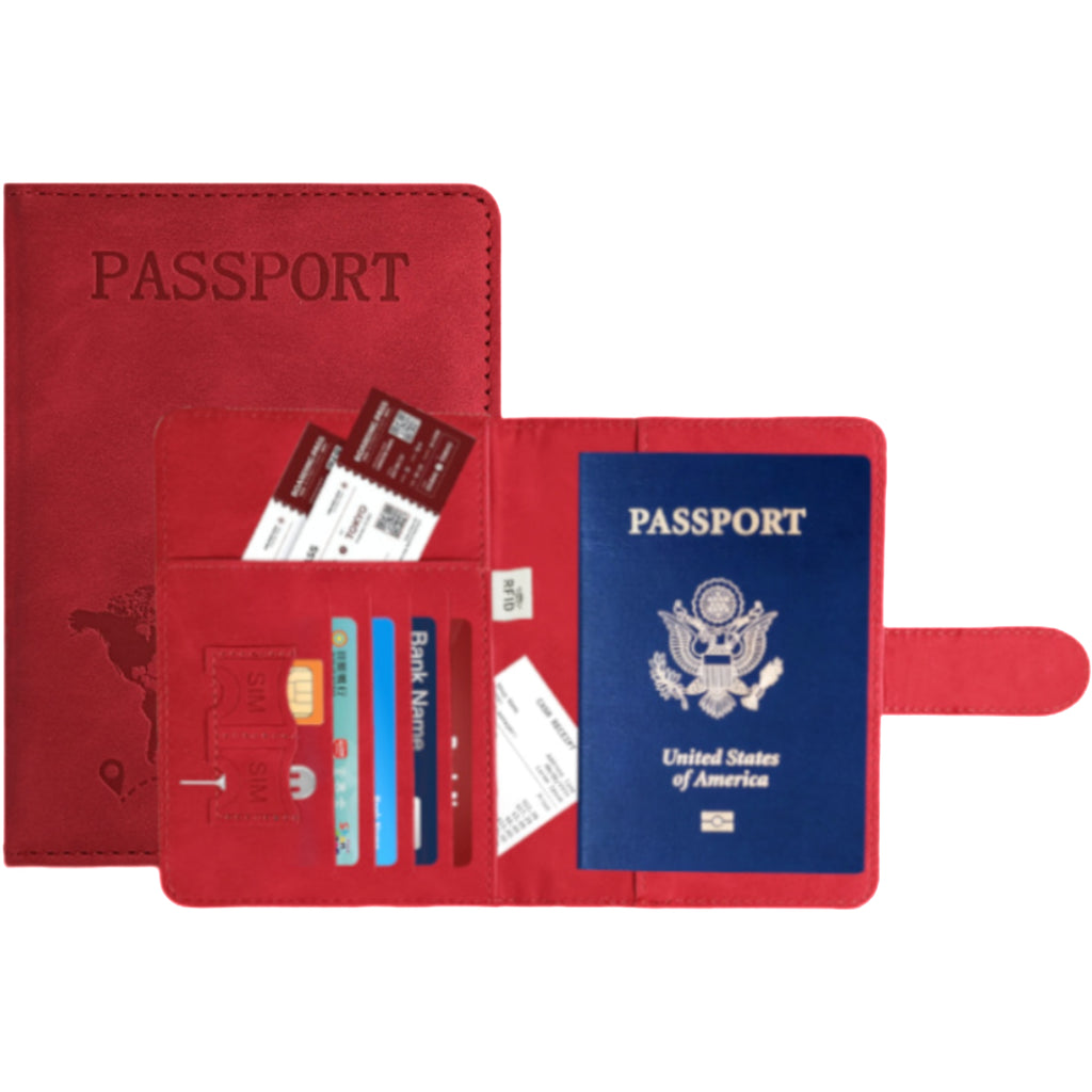 Leather Passport Protecting Cover