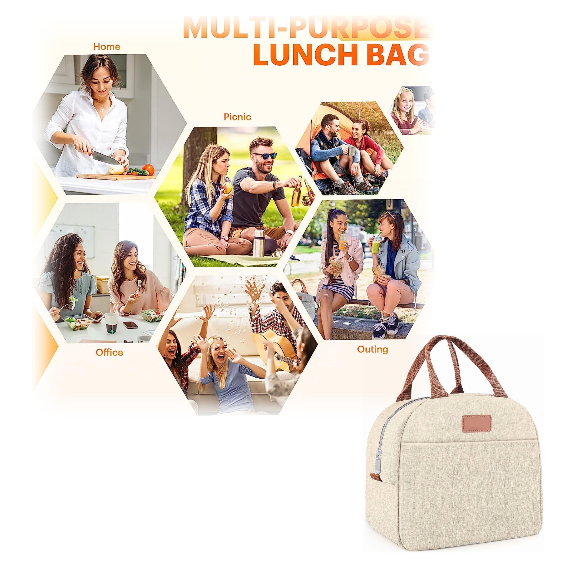 Thickened Aluminum Foil Lunch Insulation Bag