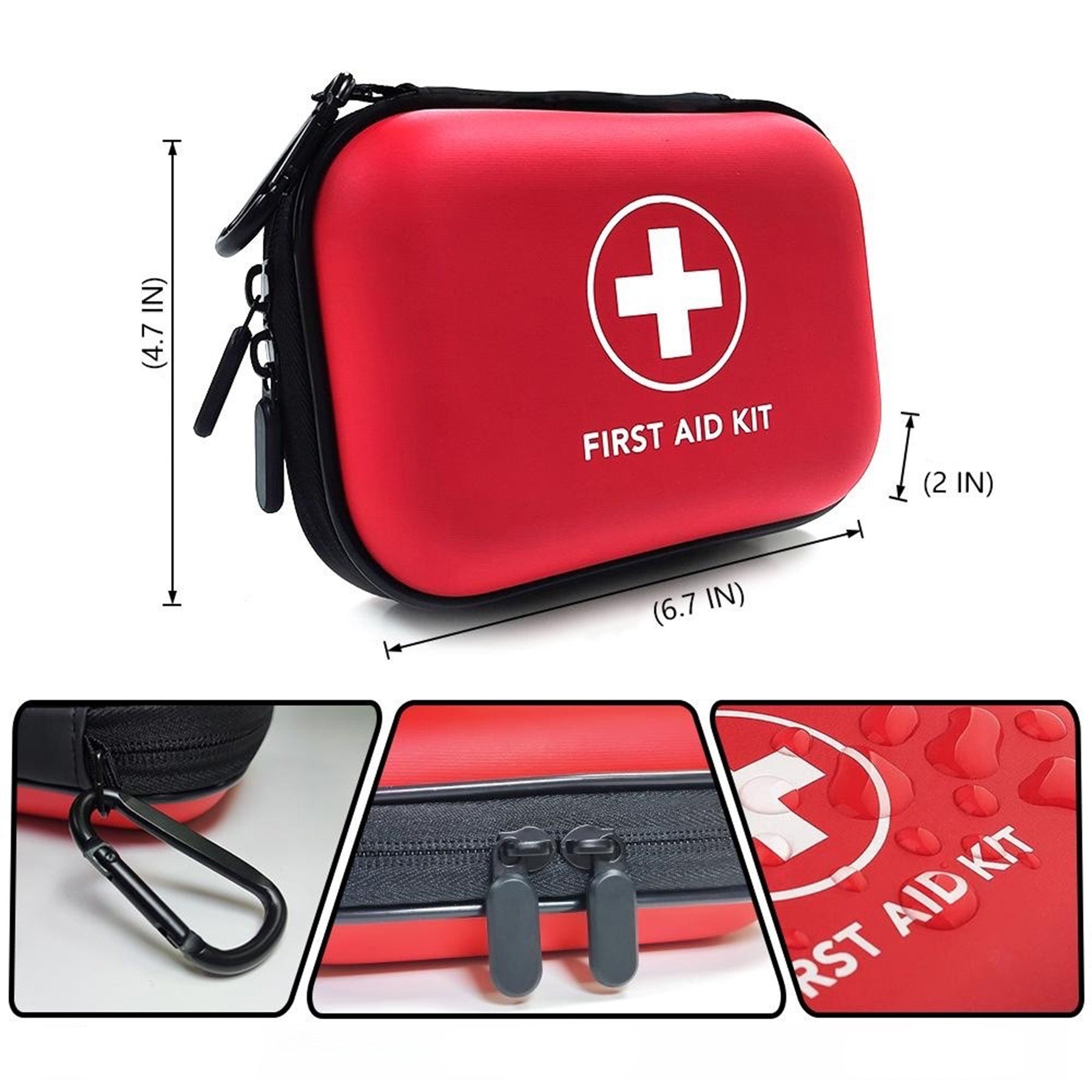 Waterproof Outdoor Portable Double Zipper First Aid Kit