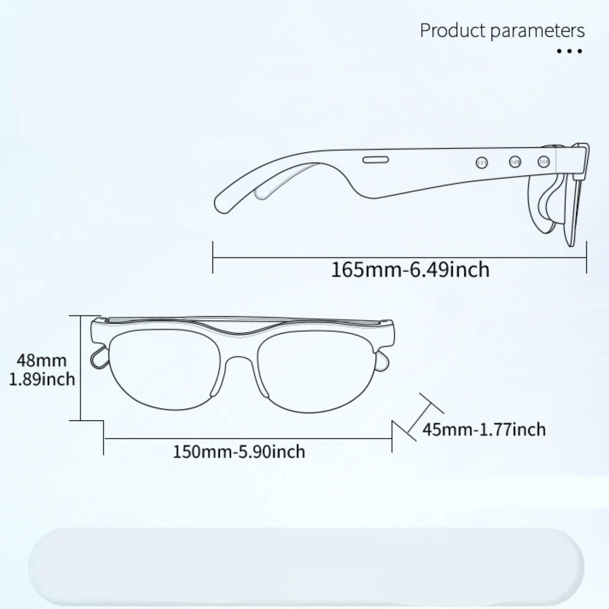 Smart Bluetooth Glasses with Multiple Functions