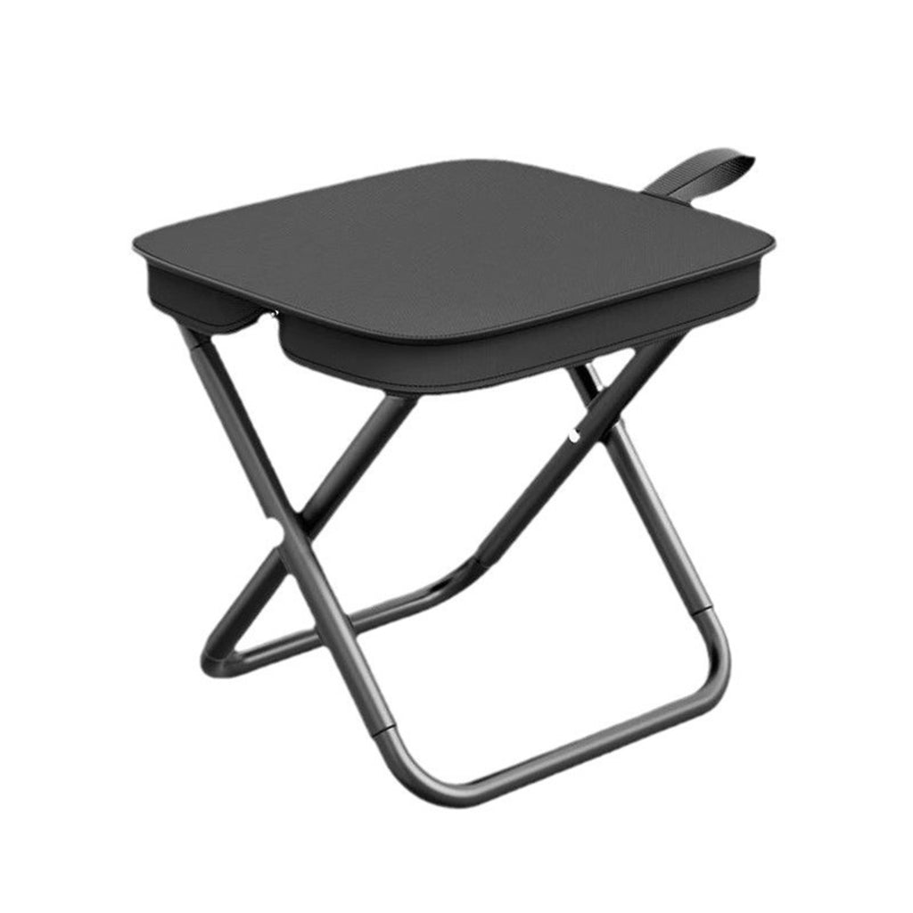 Portable Folding Stool With Zipper Storage