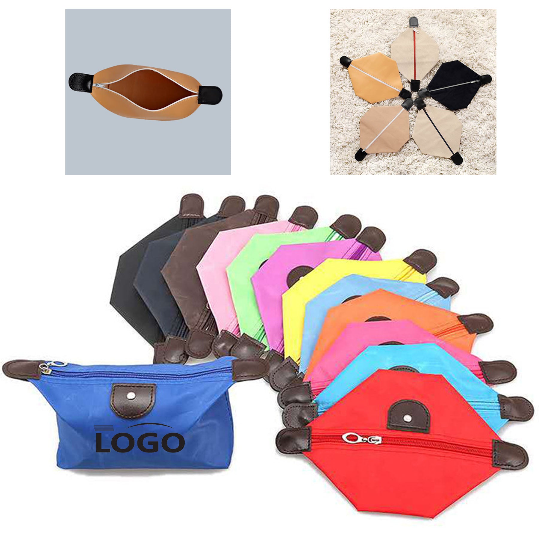 Foldable Toiletry and Cosmetic Bag