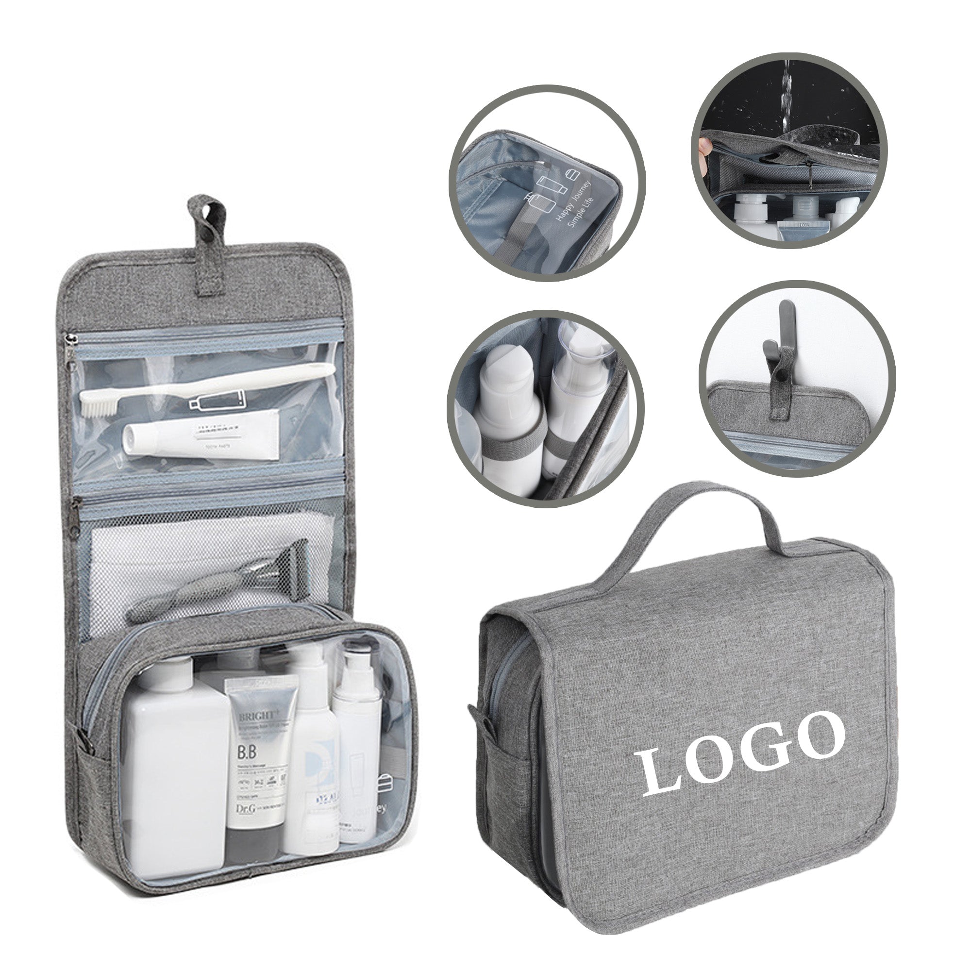 Business Travel Toiletry Organizer Bag For Hotel Gift Grade