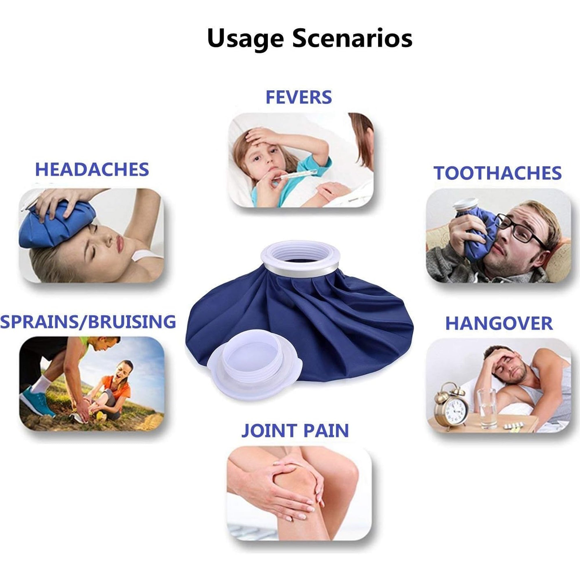 Ice Cold Pack Reusable Ice Bags/ Hot Water Bag