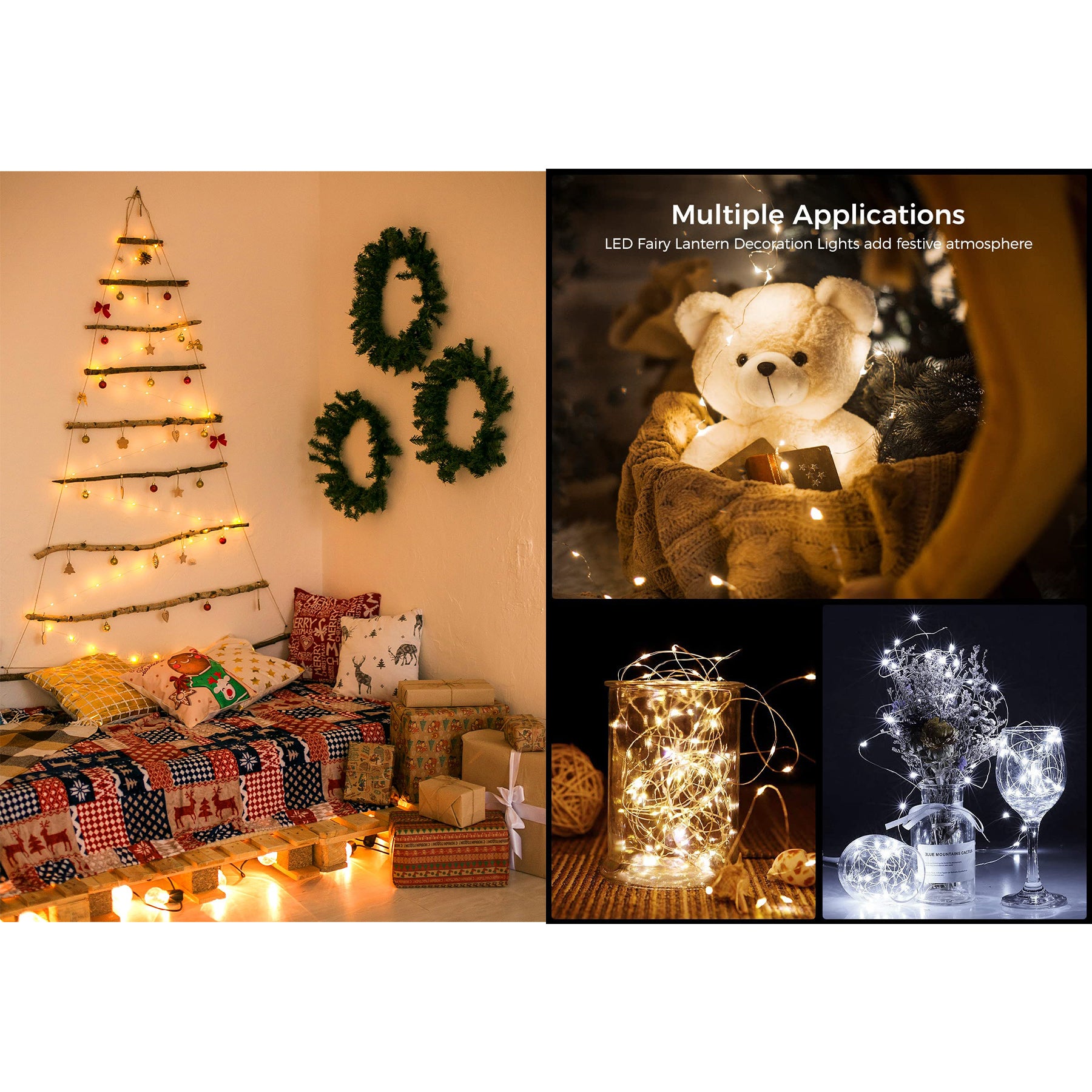 Led Fairy Lights 2Aa Battery Operated String Lights