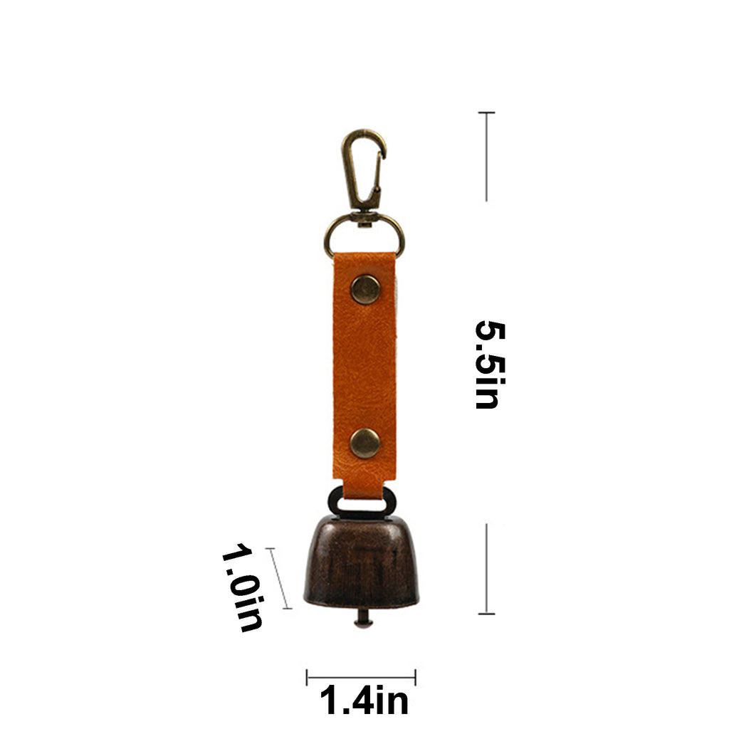 Loud Metal Bear Bell with PU Leather Strap