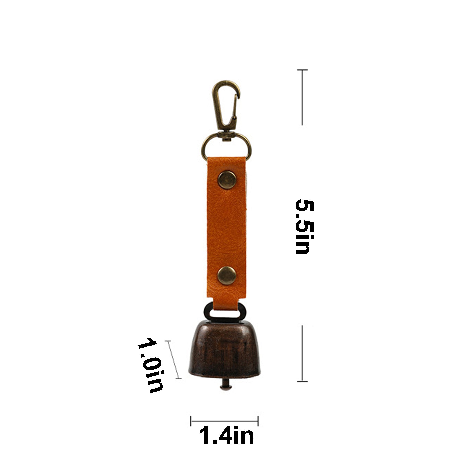 Loud Metal Bear Bell with PU Leather Strap