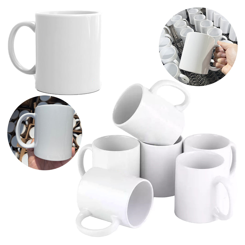 11 Oz. White Economy Ceramic Coffee Mug