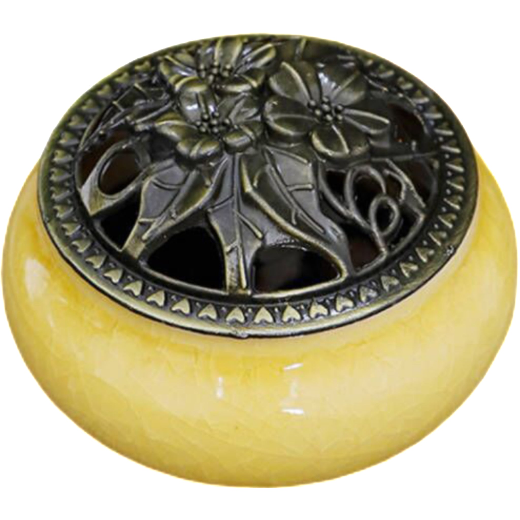 Crackled Ceramic Incense Burner Ornament