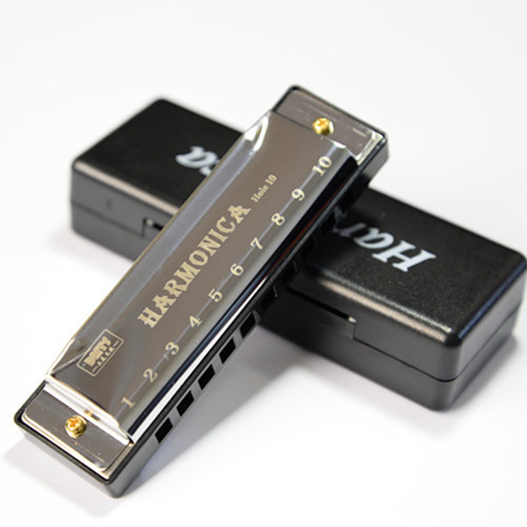 Titanium Gold Blues Harmonica For Children