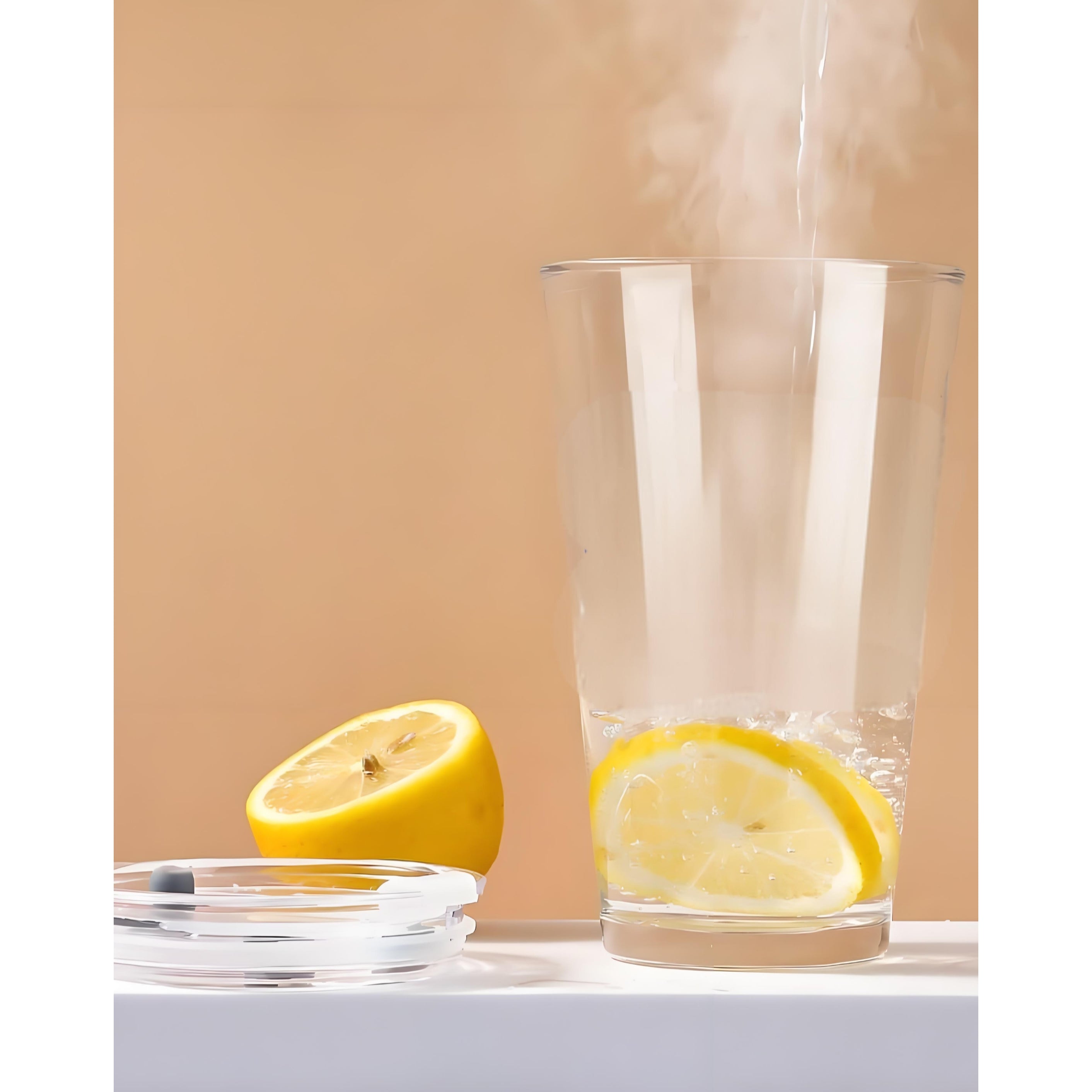 Straight Cylinder Straw Cup With Lid