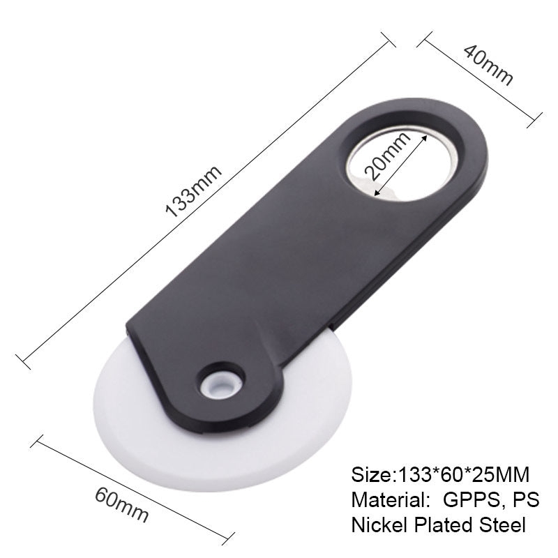 Bottle Opener With Pizza Cutter Kitchen Gadget
