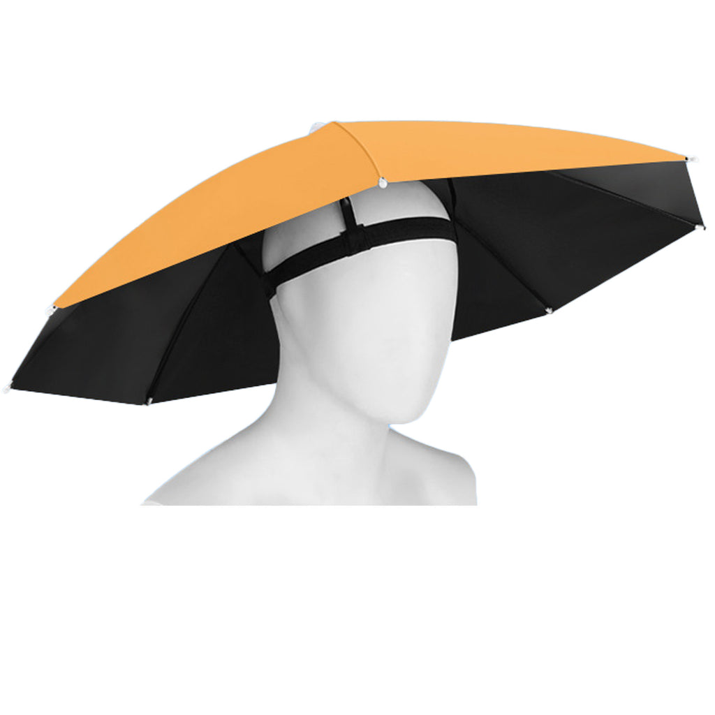 Outdoor Folding Fishing Large Headwear Umbrella Hat