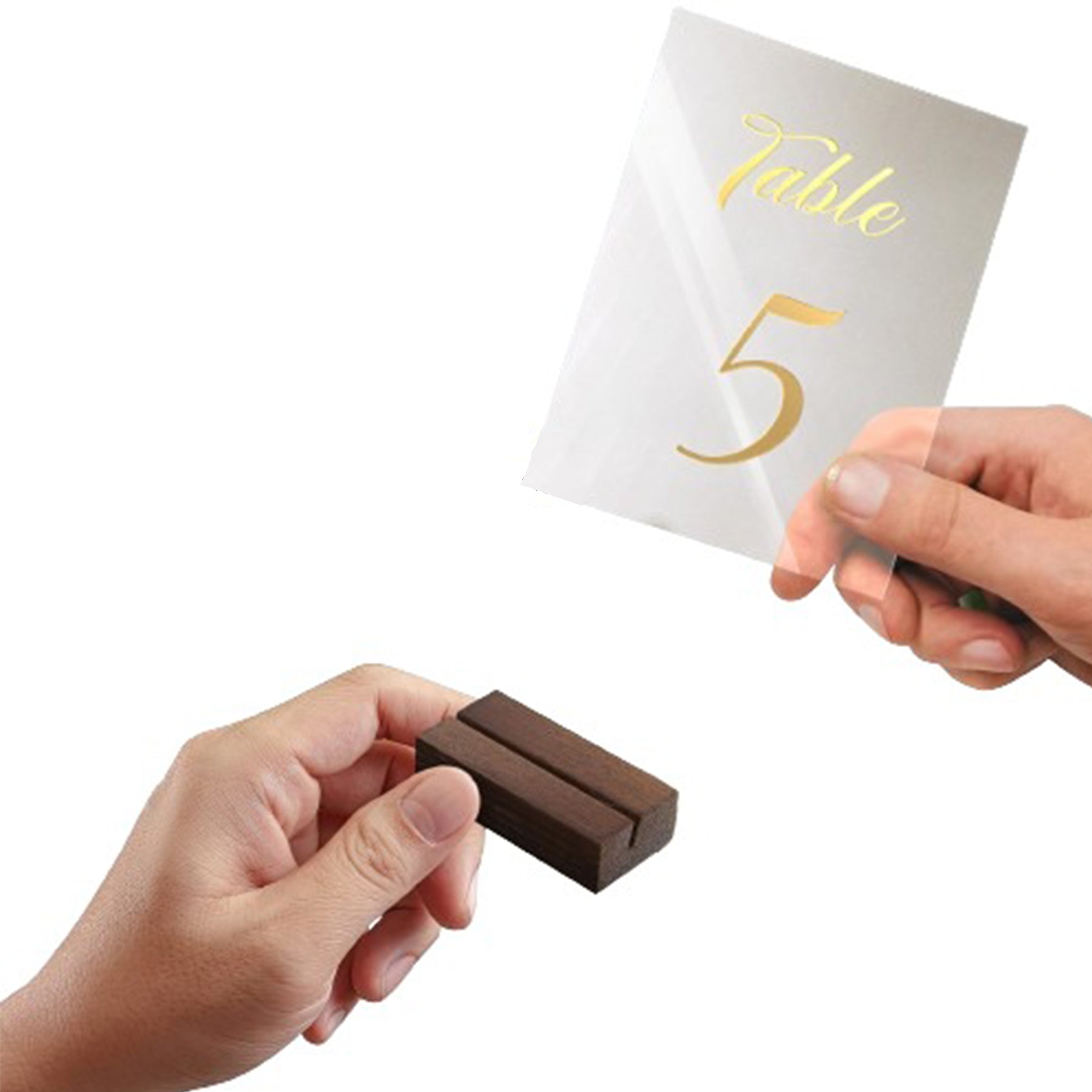 Pine Name Card Holder