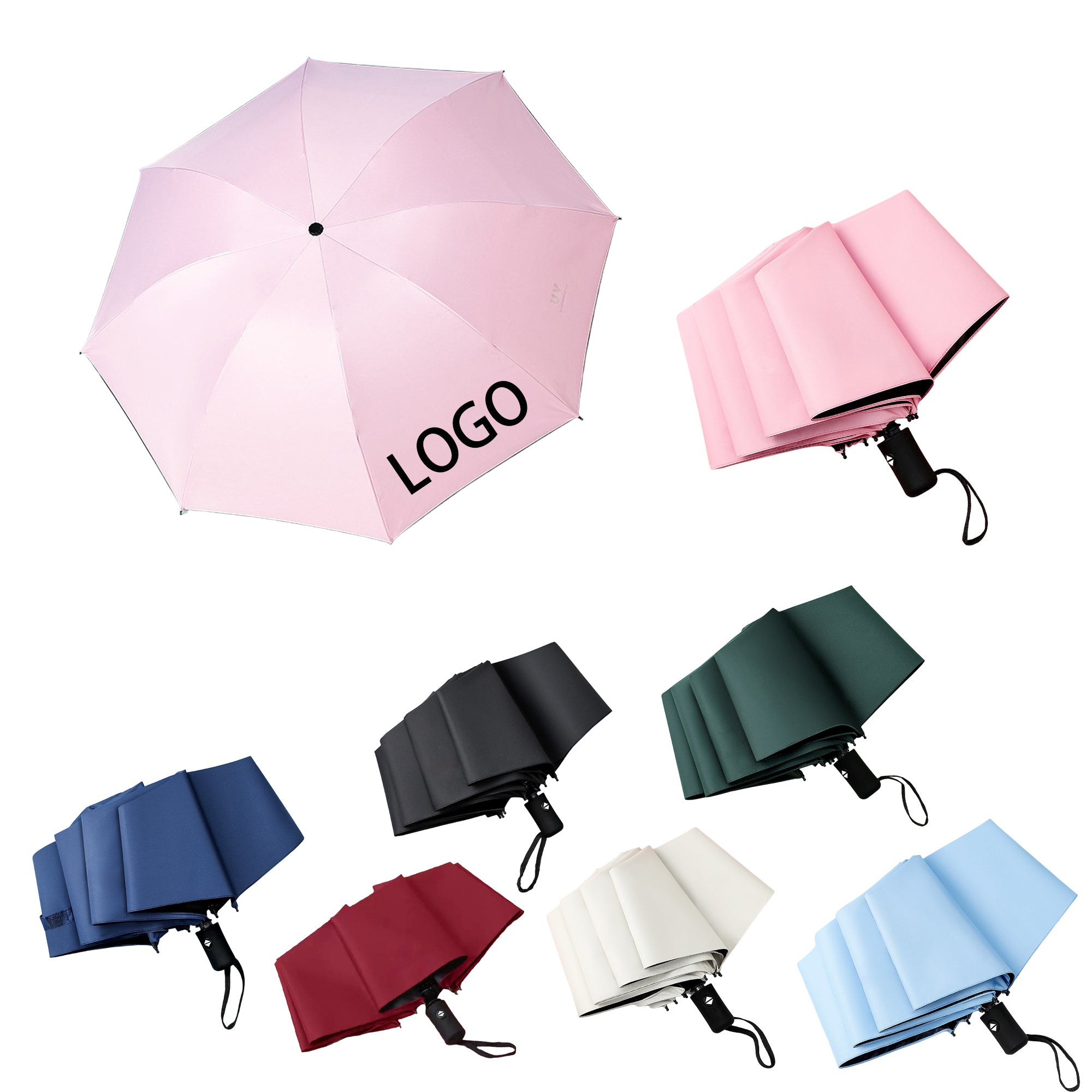 Auto-Open Foldable UV-Protective Umbrella (Rain & Sun Use)