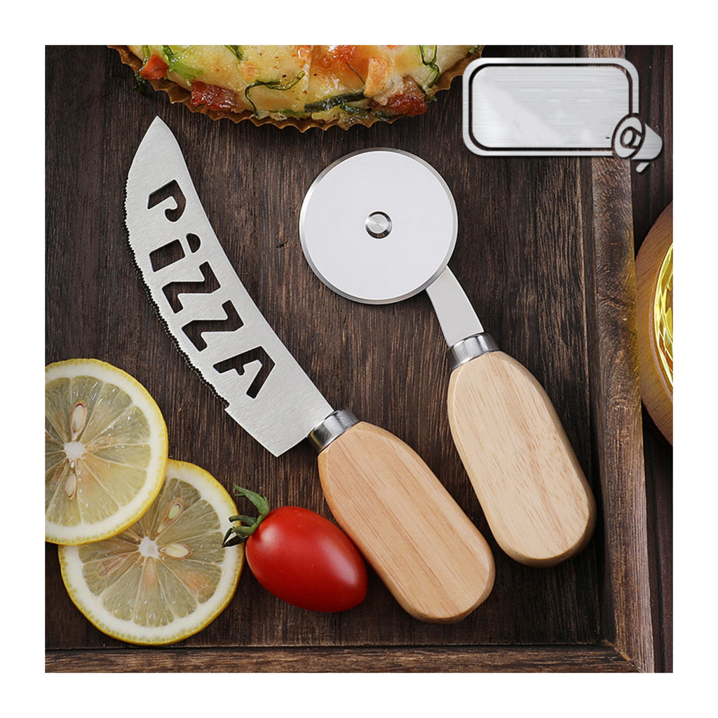 Stainless Steel Pizza Cutter Set